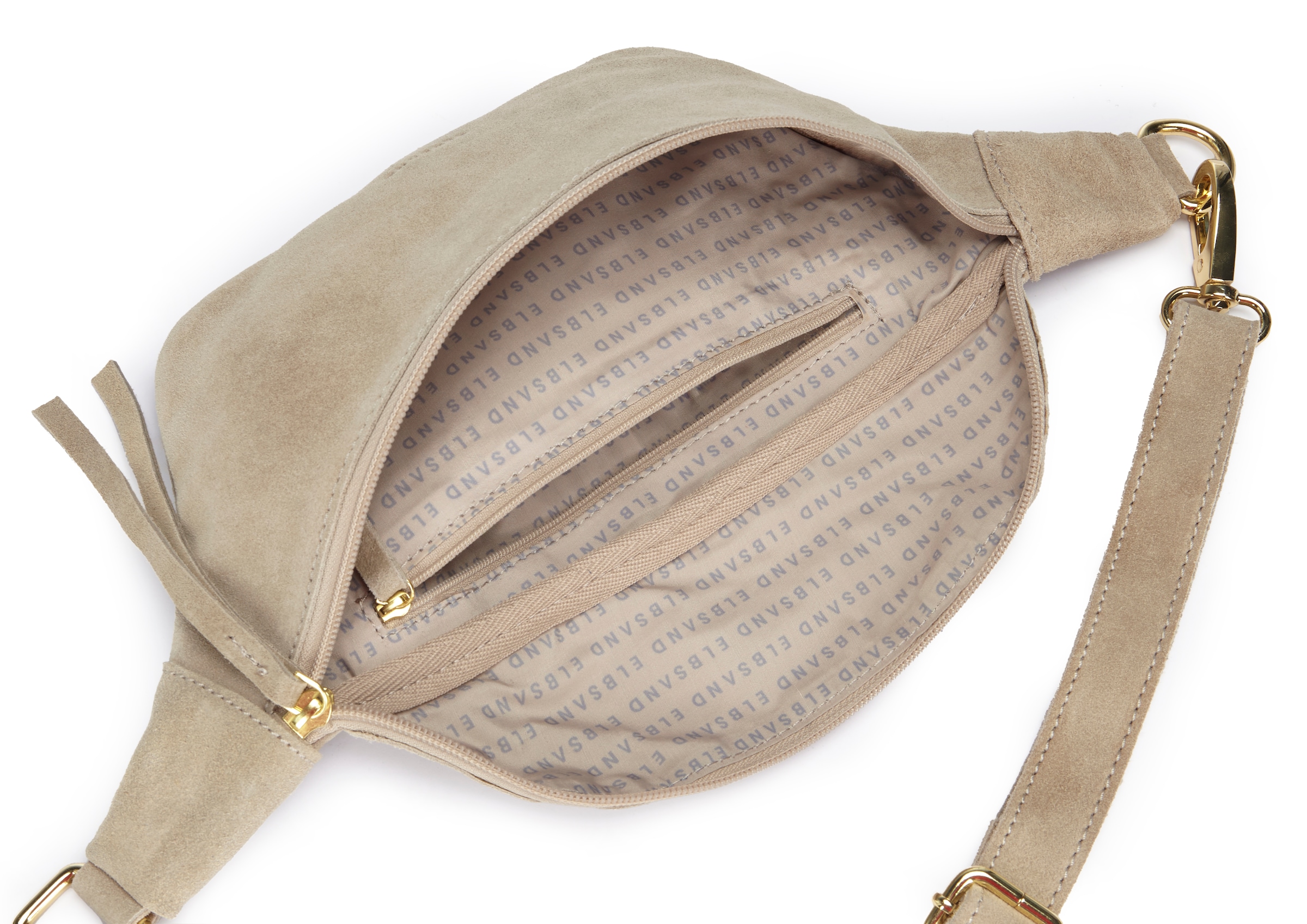 Elbsand Bauchtasche »Umhängetasche, Ledertasche« aus Leder, Brusttasche, Schultertasche, Crossbody Bag, Gürteltasche