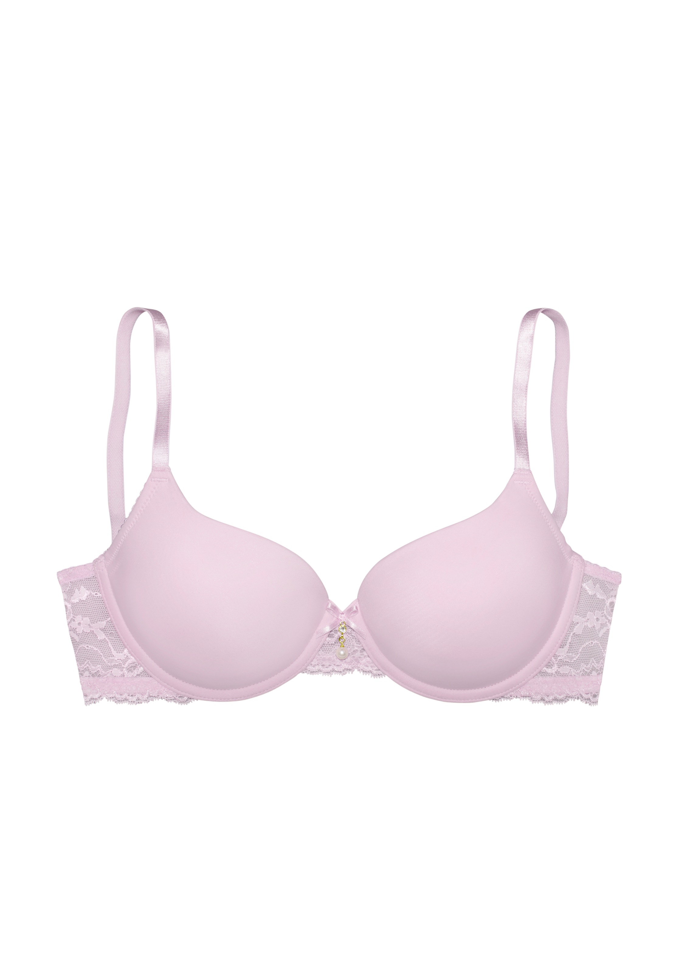 LASCANA Schalen-BH »Nina Dessous« mit Bügel, mit nahtlosen Cups und Spitze seitlich, Dessous