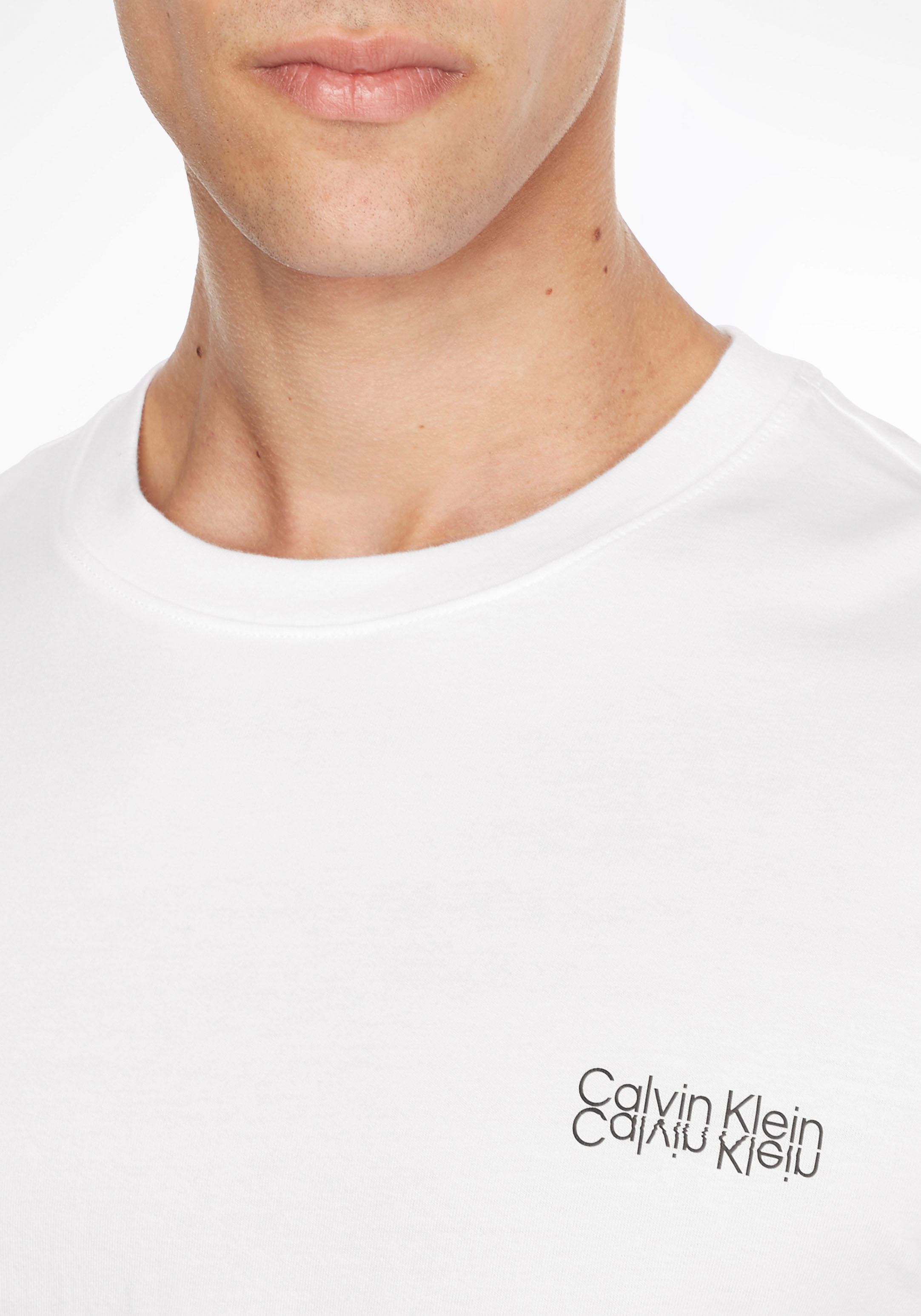 Calvin Klein Langarmshirt »MIRRORED LOGO«
