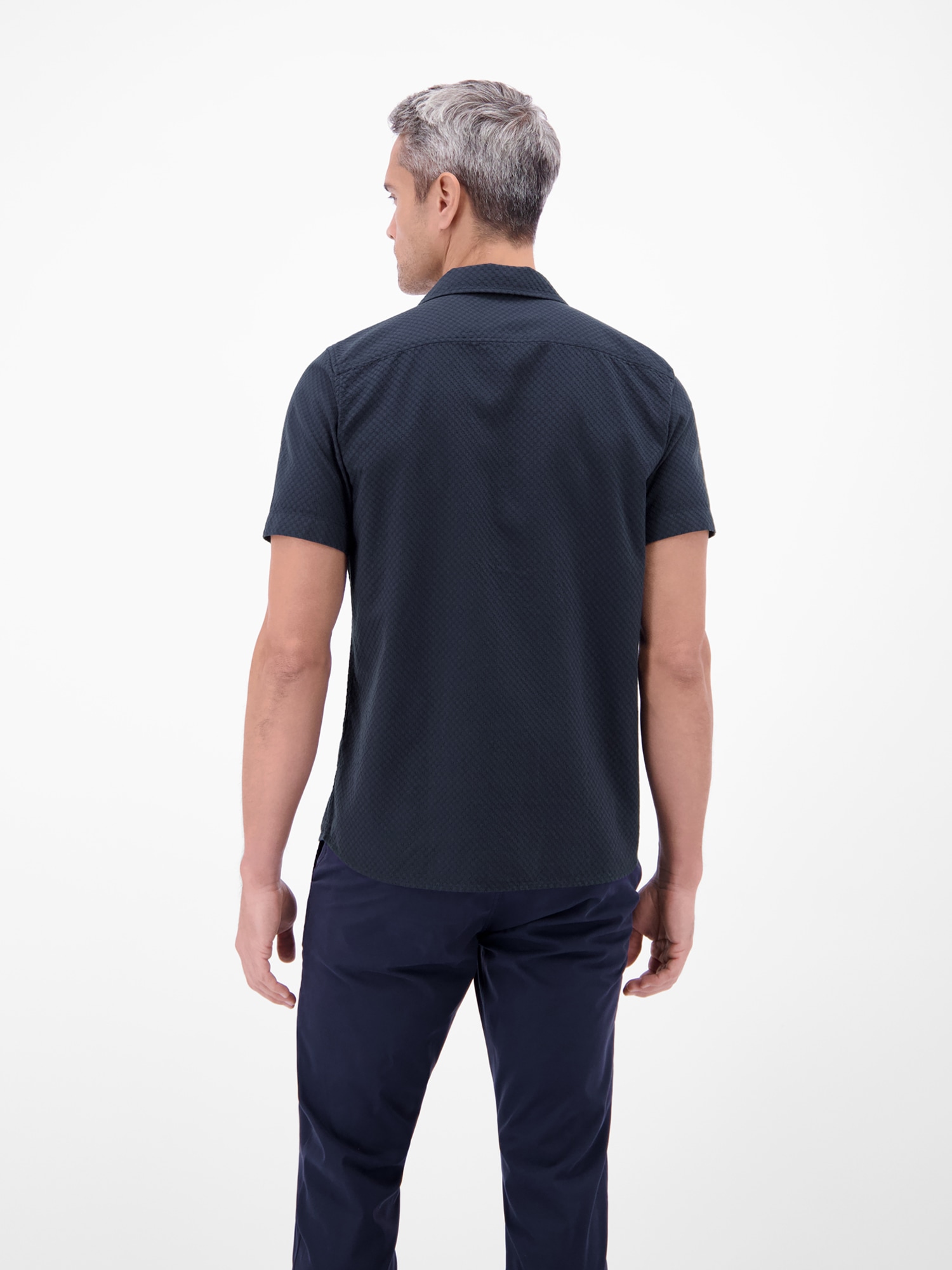 LERROS Kurzarmhemd »Unifarbenes Kurzarmhemd aus 100 % Baumwolle«