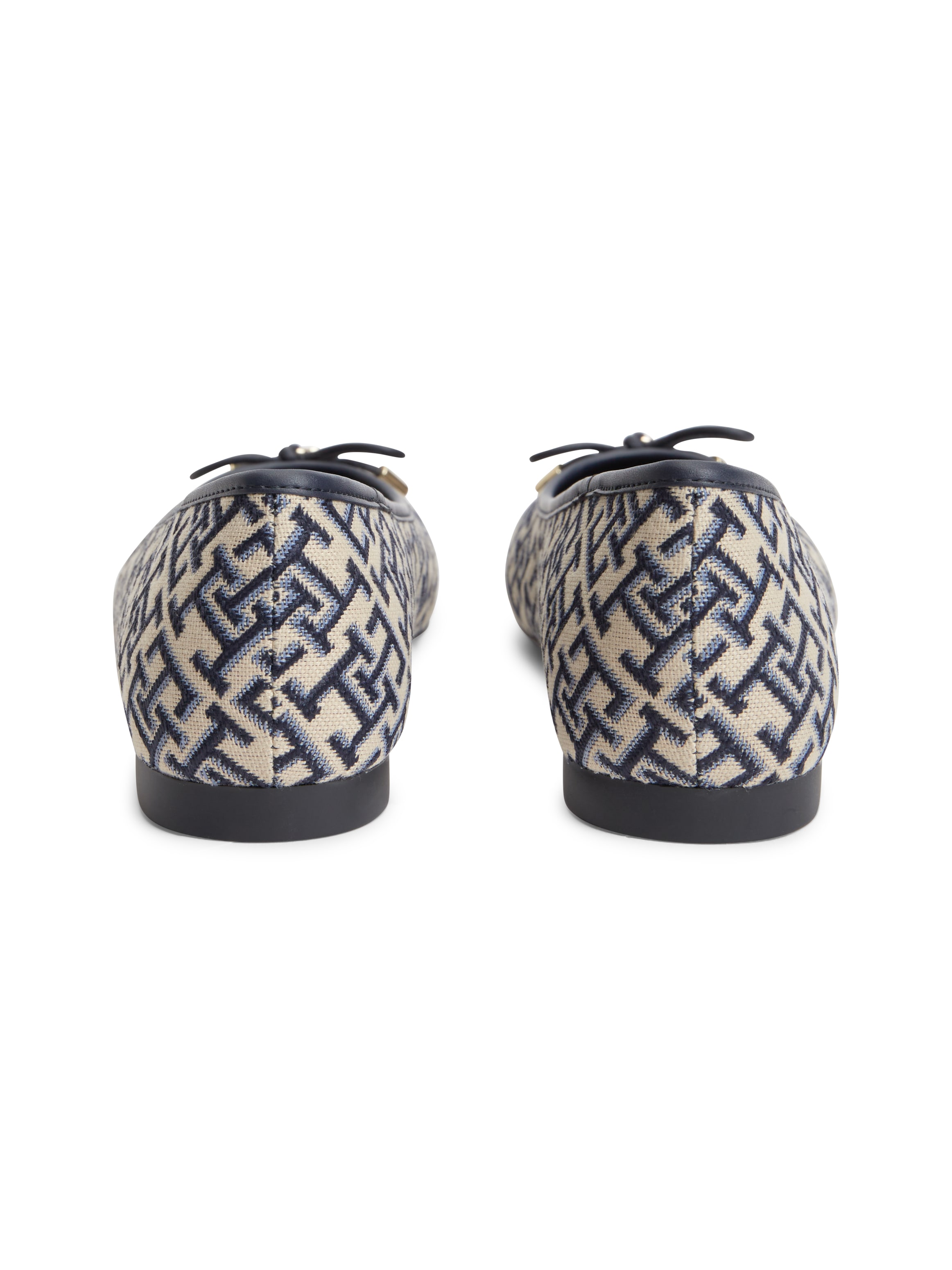 Tommy Hilfiger Ballerina »TH CHARM JACQUARD BALLERINA«  Businessschuh, Schlupfschuh mit süßer Zierschleife