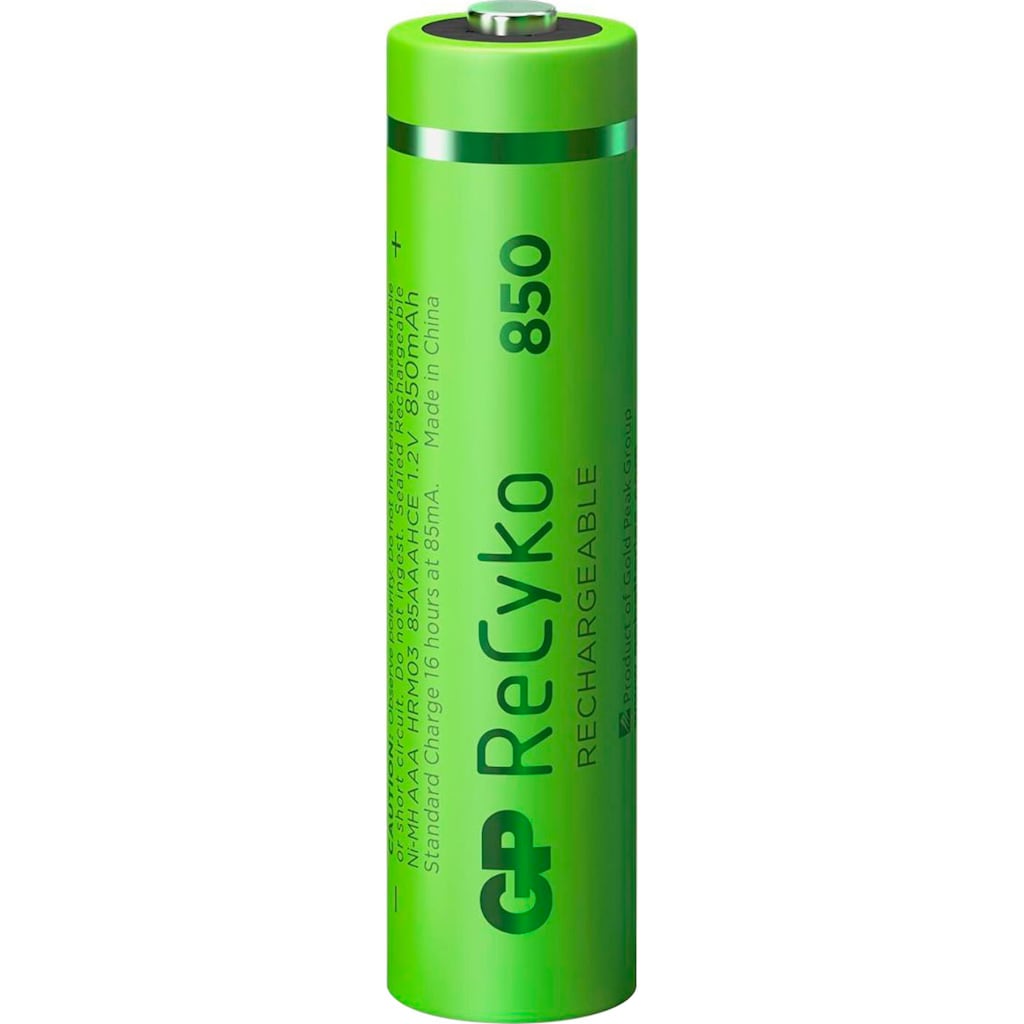 GP Batteries Akku »4er Pack AAA Akku GP NiMH 850 mAh ReCyko 1,2V«, AAA, 850 mAh