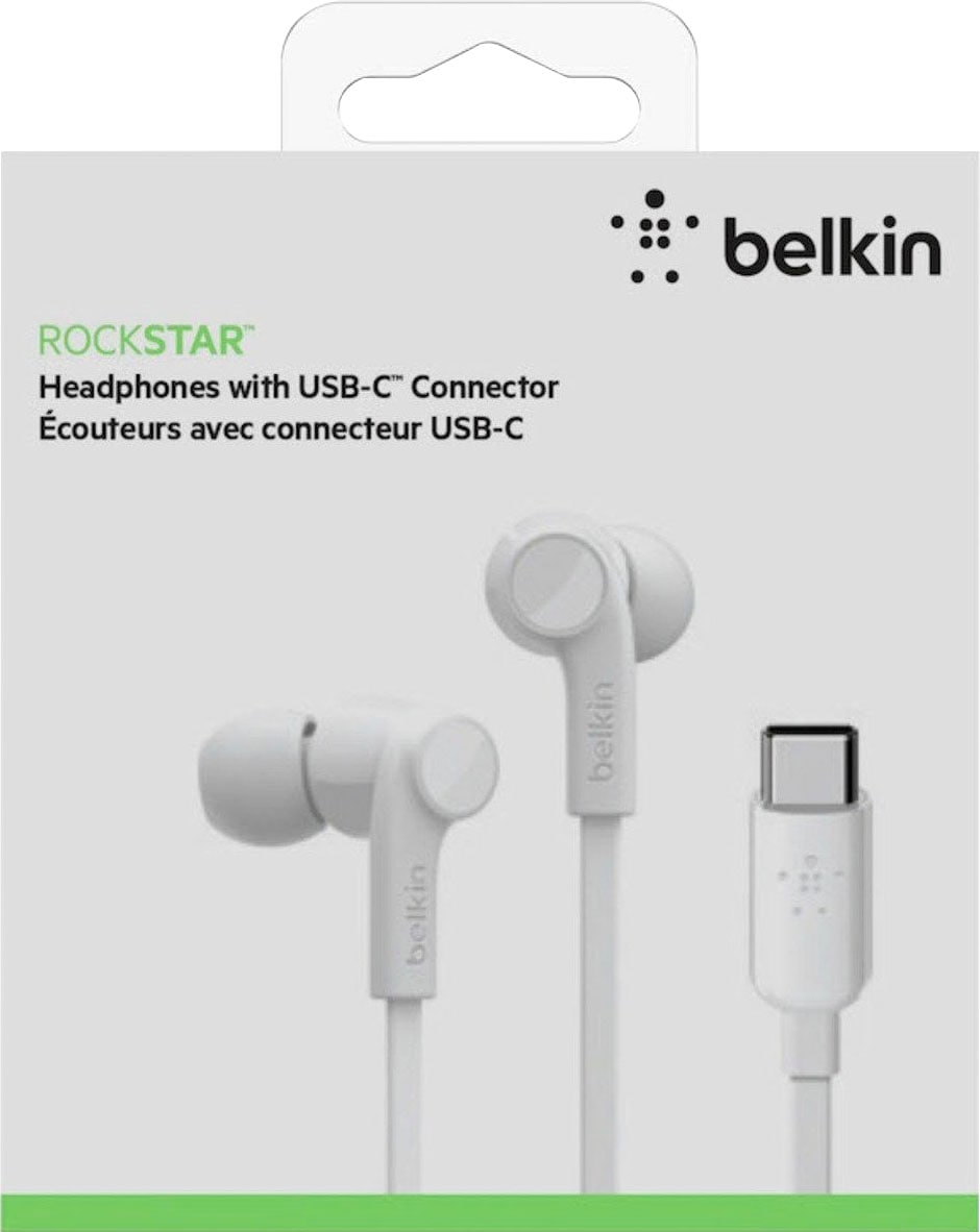 Belkin Headset »Rockstar In-Ear Kopfhörer mit USB-C-Stecker«, Geräuschisolierung