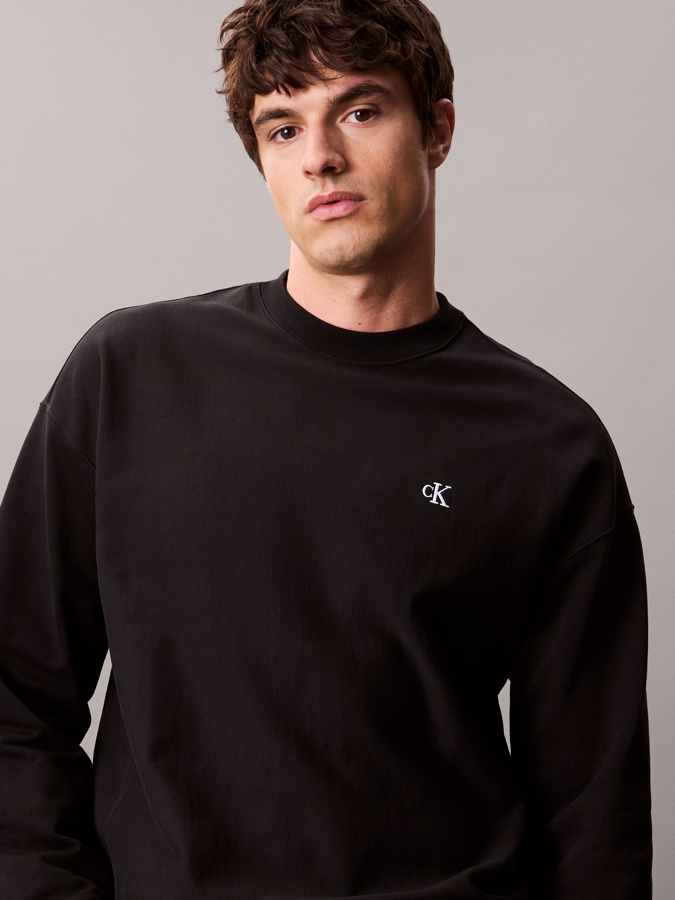 Calvin Klein Jeans Sweatshirt »PRMM TRRY MNGRM CN S«, Mit Rundhalsausschnitt