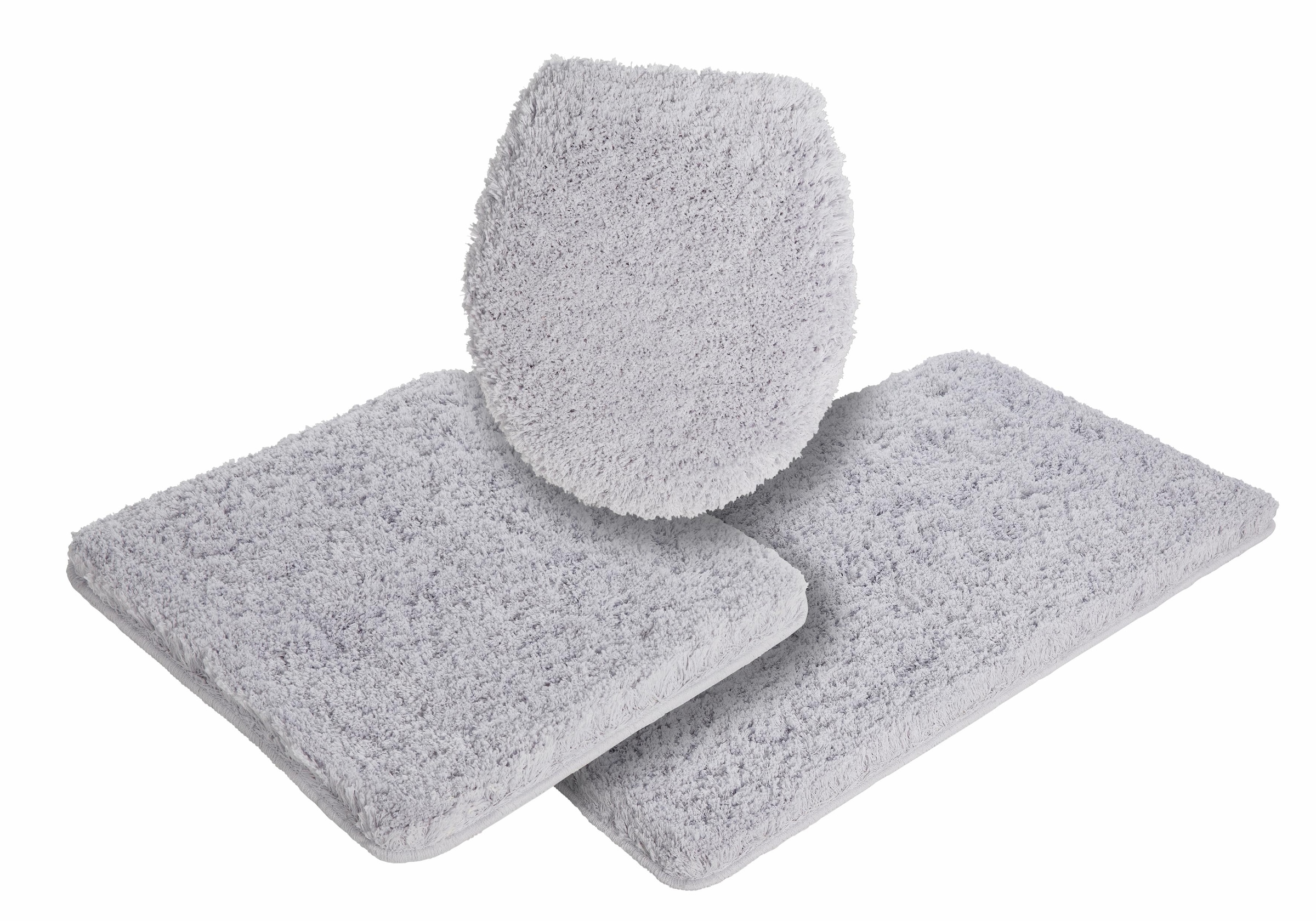 Möve Badematte »Superwuschel, Badvorleger, Badezimmer Teppich«, rutschhemmend beschichtet, strapazierfähig-schnell trocknend-fußbodenheizungsgeeignet, Mikrofaser-Badematte, Badteppich, rechteckig, rund & als 3-tlg. Set