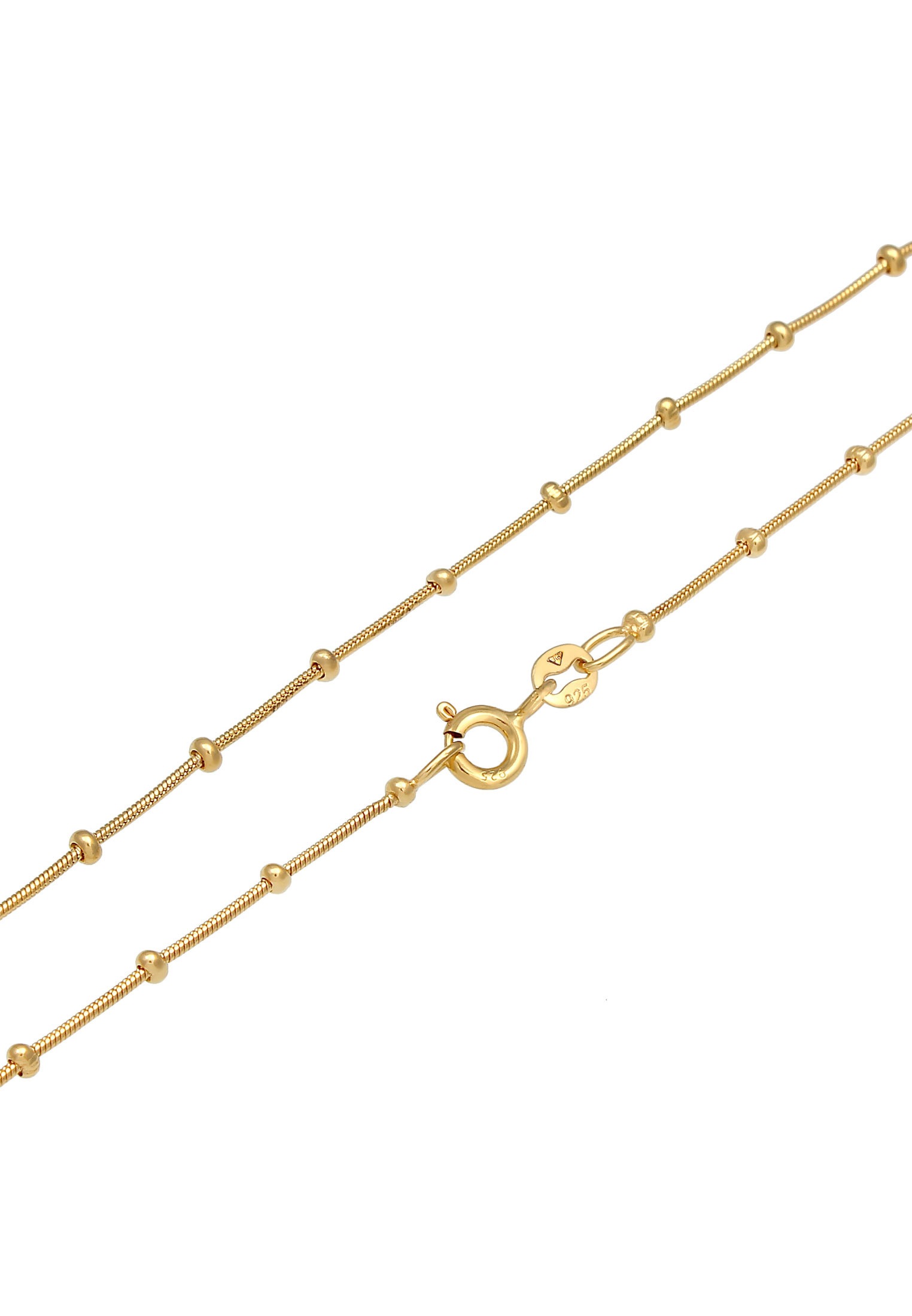 Elli Kette mit Anhänger »Halskette Kauri Muschel Seestern Kugelkette 925 Silber«