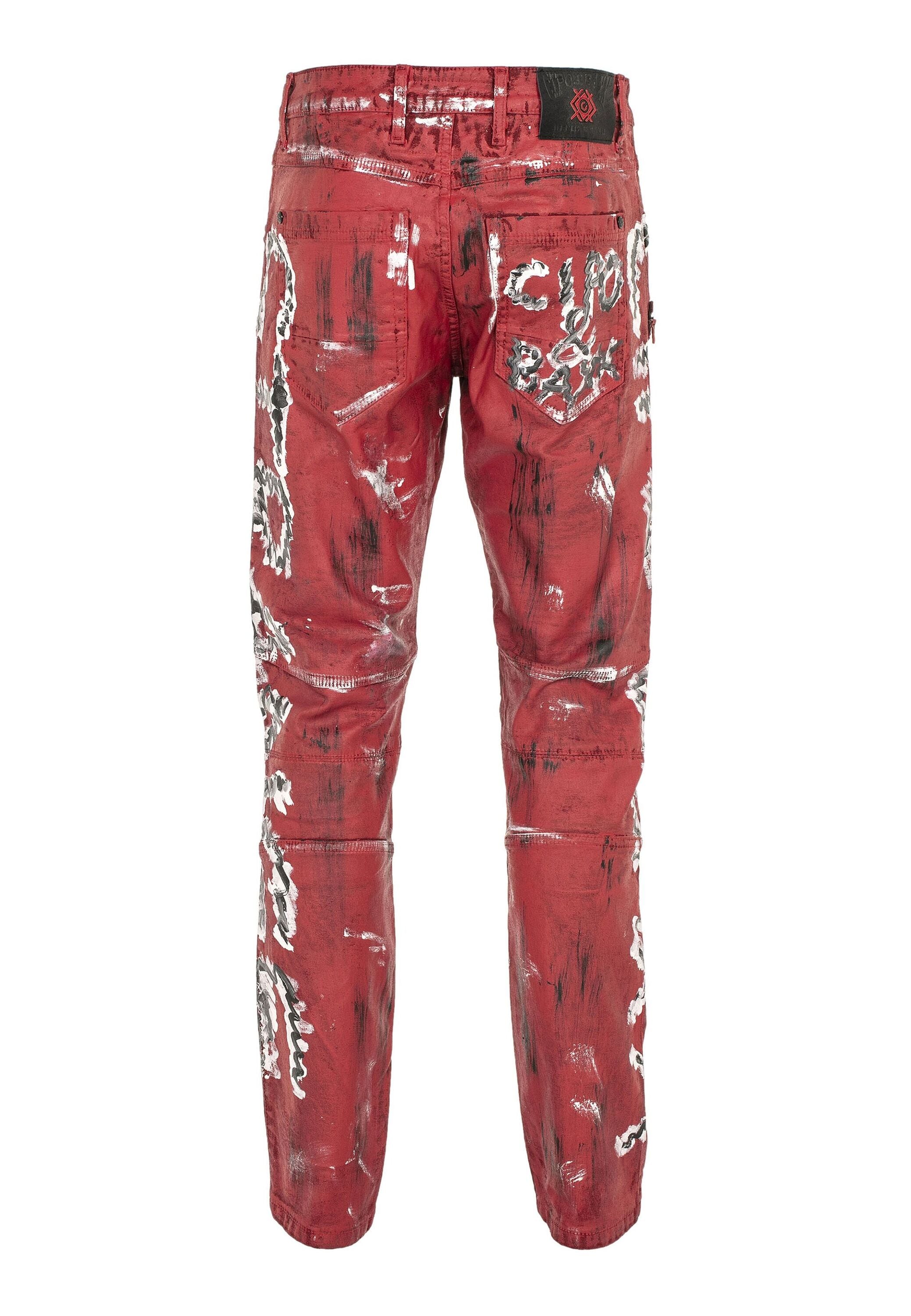 Cipo & Baxx Slim-fit-Jeans »Cipo & Baxx Jeans DENIM« Röhrenjeans mit Farbbeschichtung, CD608