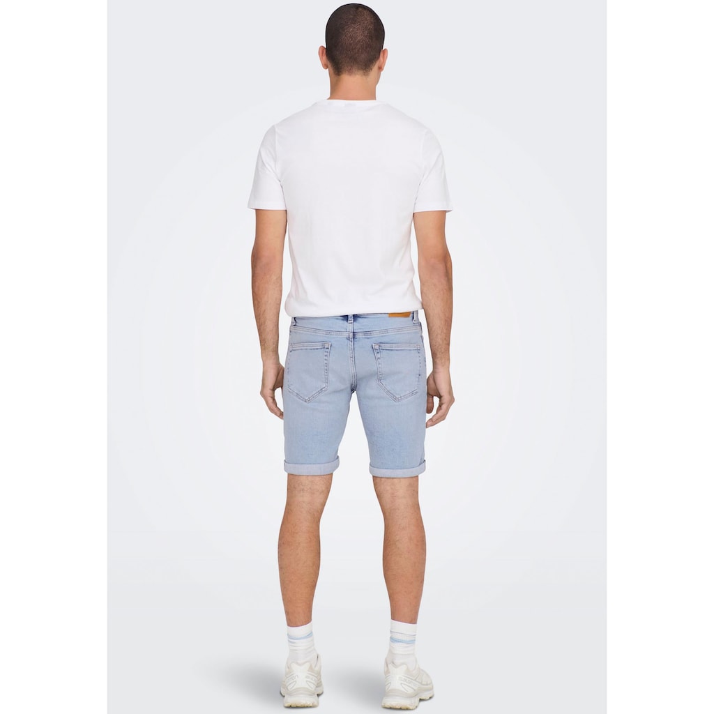 ONLY & SONS Jeansshorts »ONSPLY LIGHT BLUE 5189 SHORTS DNM NOOS«