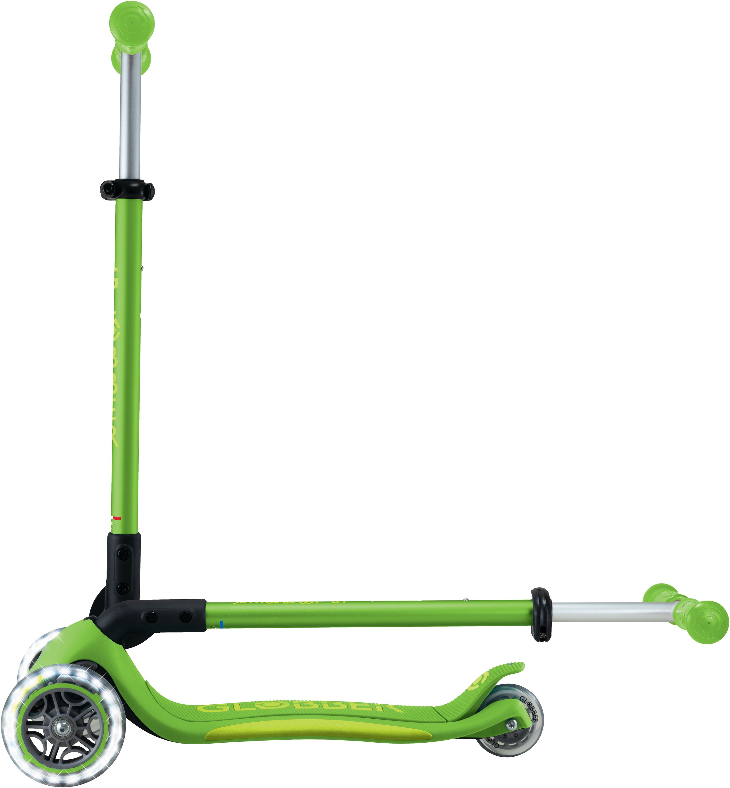 Globber Tretroller »ELITE LIGHTS, mit Leuchtrollen«