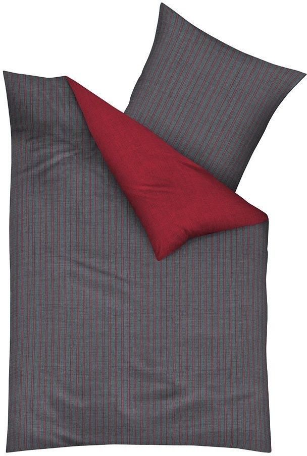 Kaeppel Wendebettwäsche »Eternity Combo Bettwäsche in rot, Größe B/L: 80 cm x 80 cm & 80 cm x 80 cm