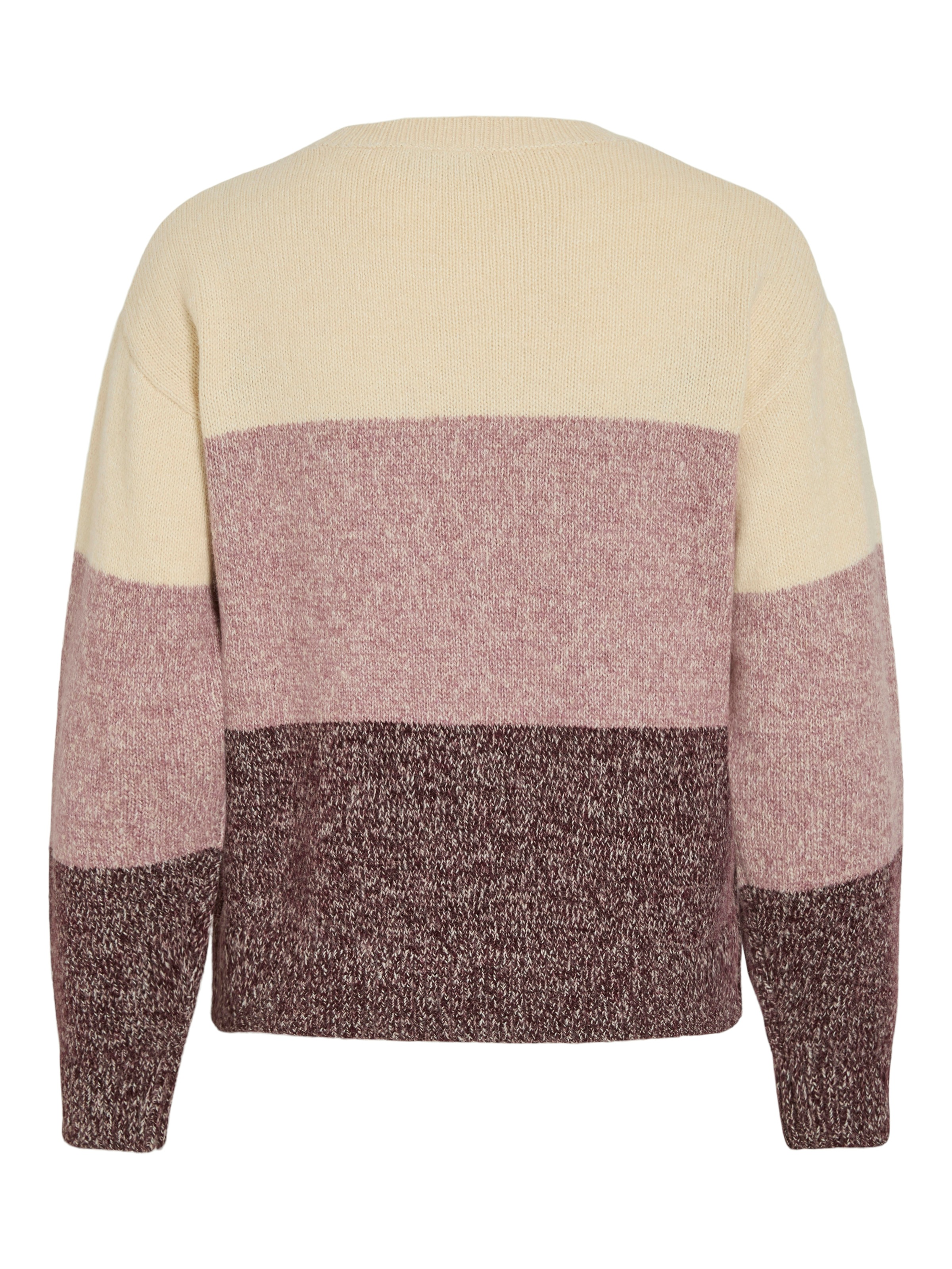 Vila Strickpullover »VISPOSA O-NECK L/S STRIPE KNIT TOP/PB« Materialmix,