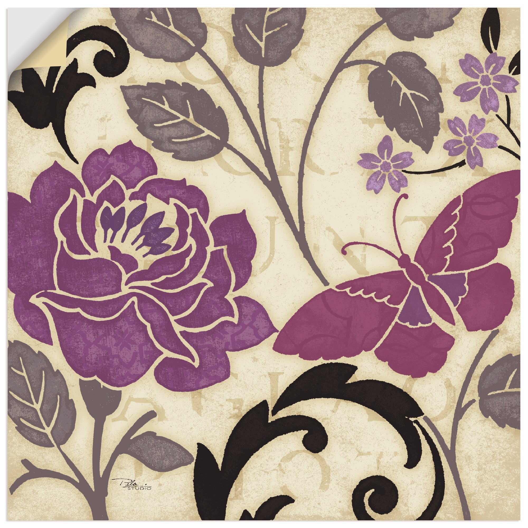 Artland Wandbild »Perfekte Blütenblätter I«, Blumen, (1 St.), in vielen Größen & Produktarten -Leinwandbild, Poster, Wandaufkleber / Wandtattoo auch für Badezimmer geeignet