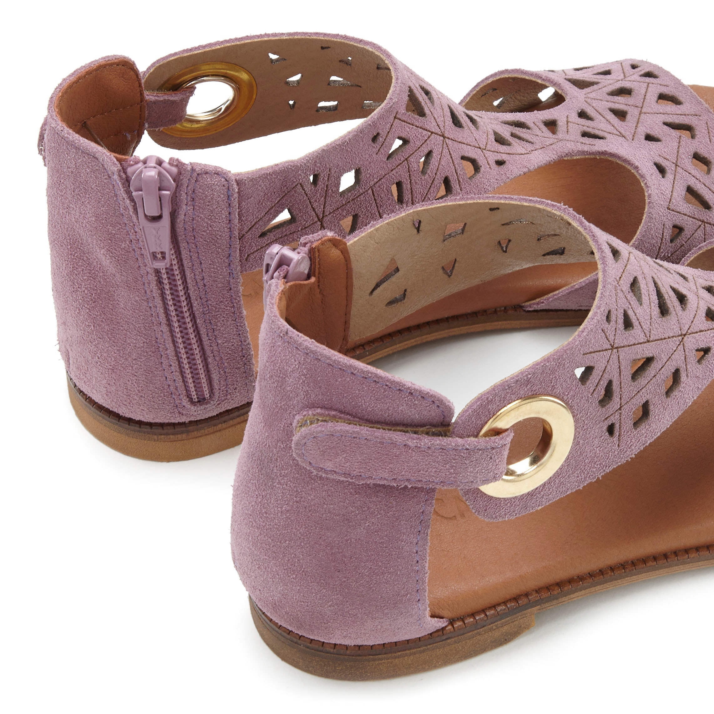 LASCANA Sandale, Sandalette, Sommerschuh aus hochwertigem Leder mit Cut-Outs