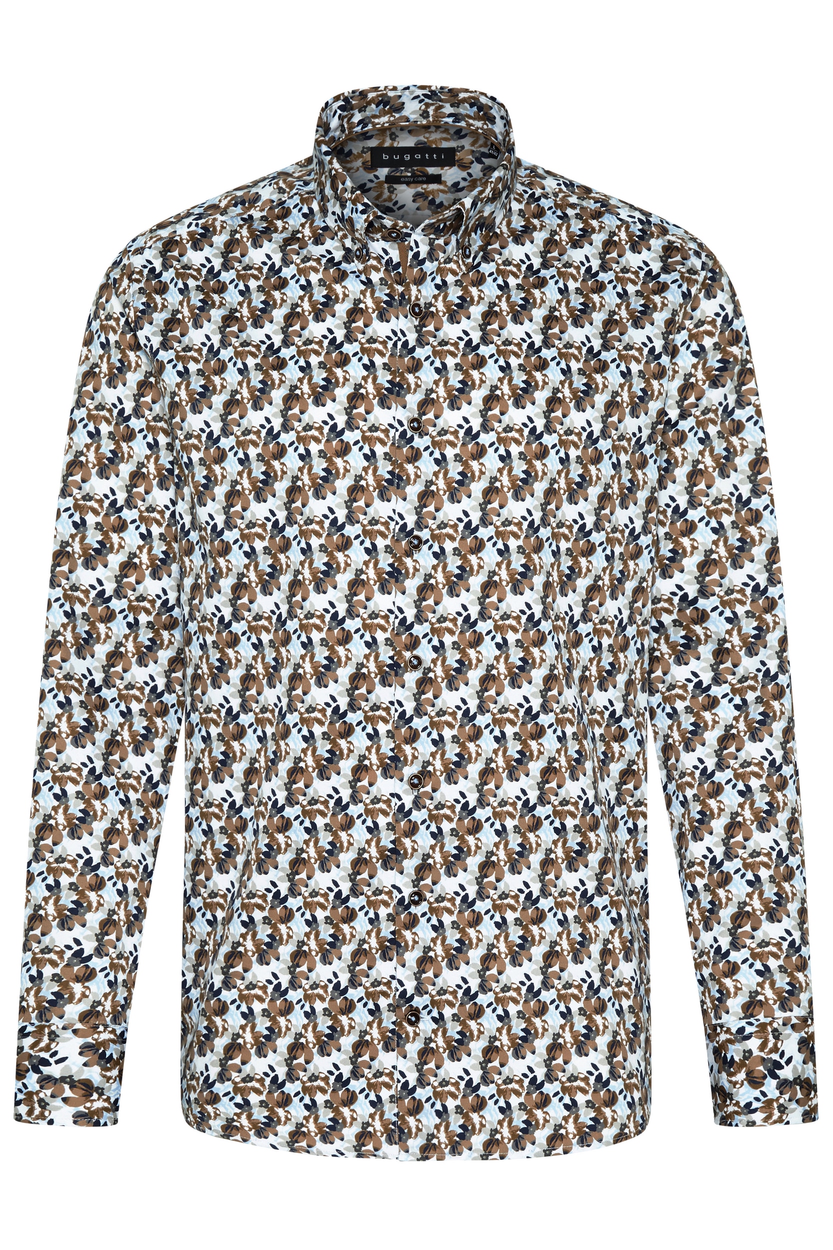 bugatti Langarmhemd, mit floralem Print