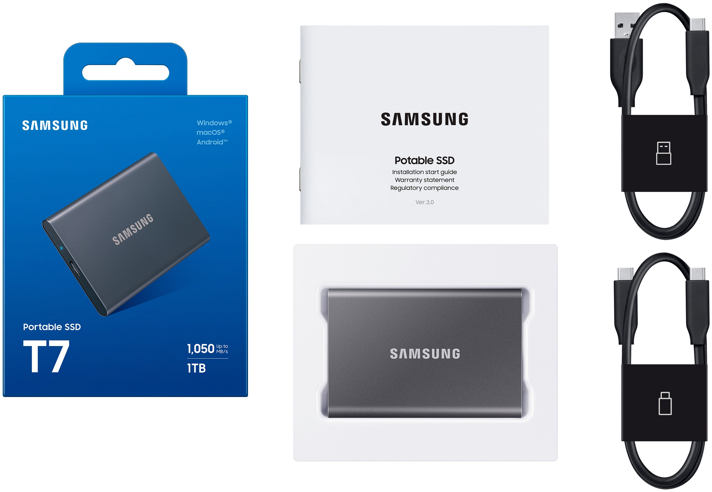 Samsung SSD-Festplatte »Portable SSD T7« 1 TB
