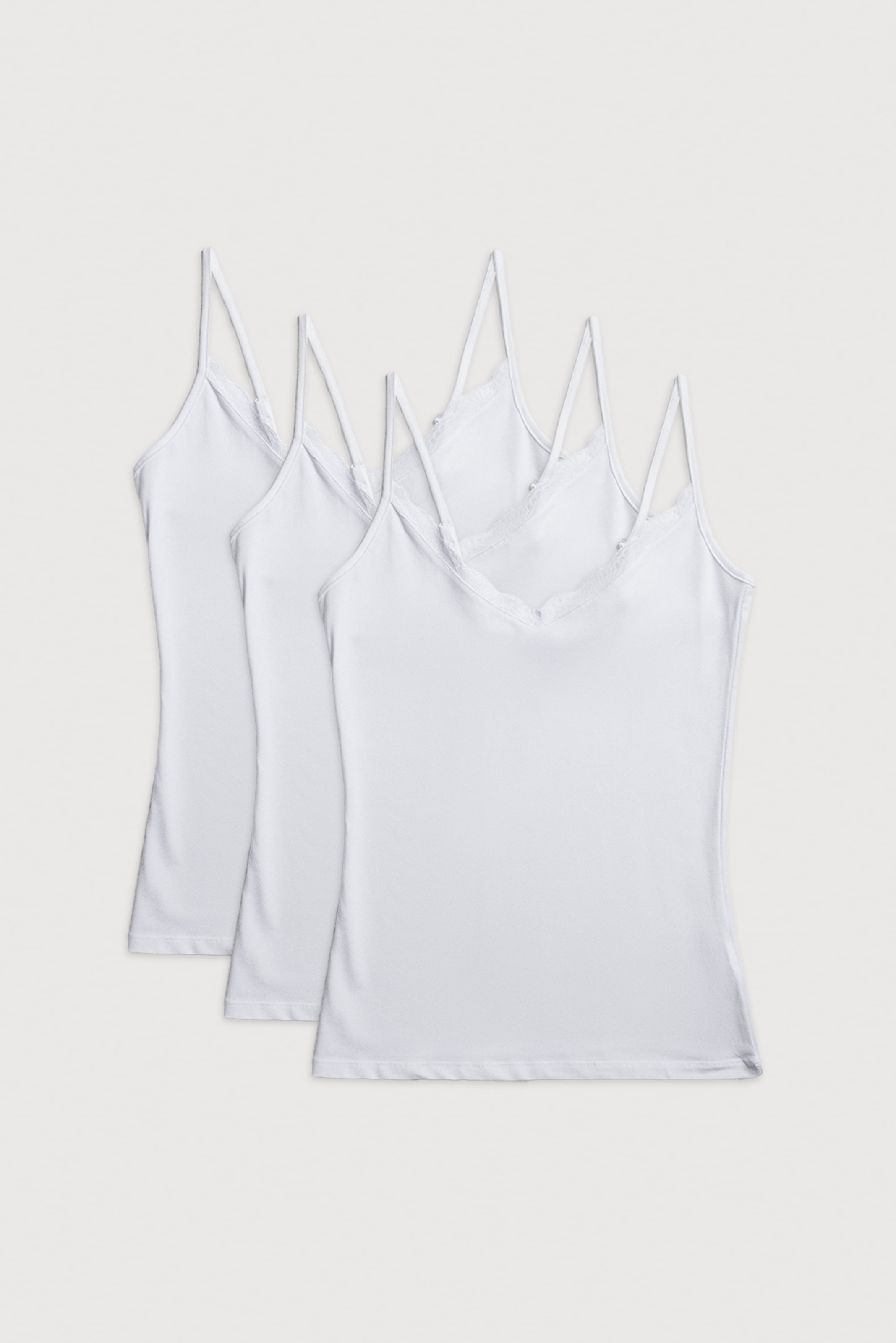 Unterhemd »BASIC COLLECTION COTTON WITH LACE«, (3er Pack), das perfekte Basic-Top für...