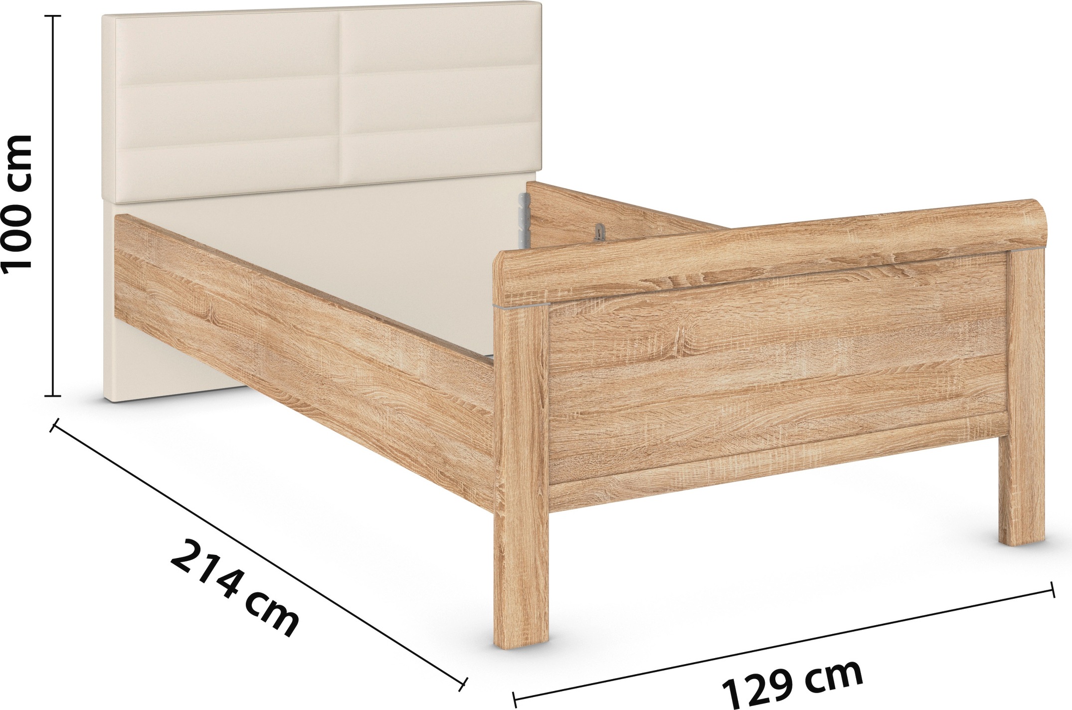 rauch Schlafzimmer-Set »Komplettschlafzimmer Schlafzimmer EVELYN«, (Set, 3 tlg.), Schrank und Bett in 2 Breiten, Nachttisch 2 Schubladen MADE IN GERMANY