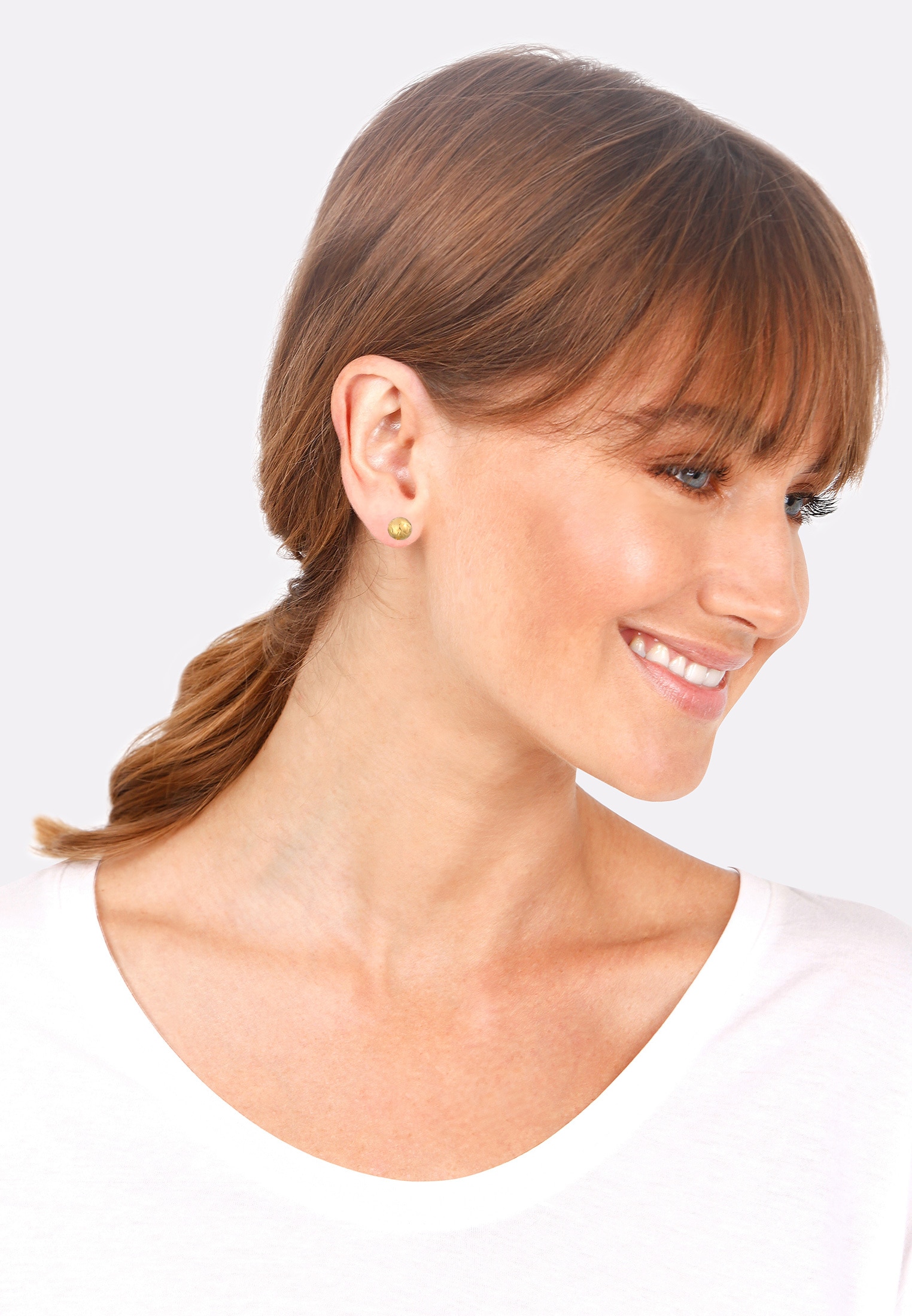 Elli Paar Ohrstecker »Ohrringe Earcuff Klemme Stecker Kugel 925 Silber«