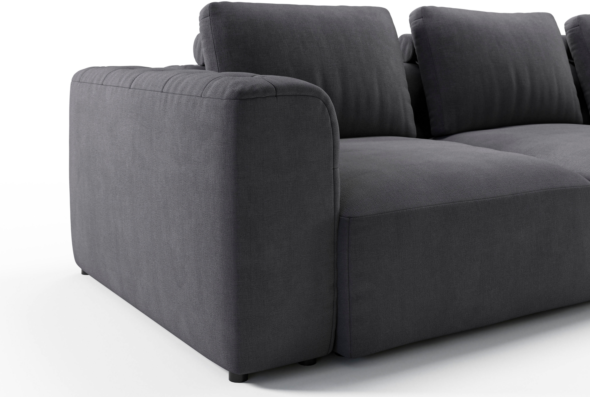RAUM.ID Chaiselongue »Cushid«, Modul-Sofa, bestehend aus 2-Sitzer und Hocker
