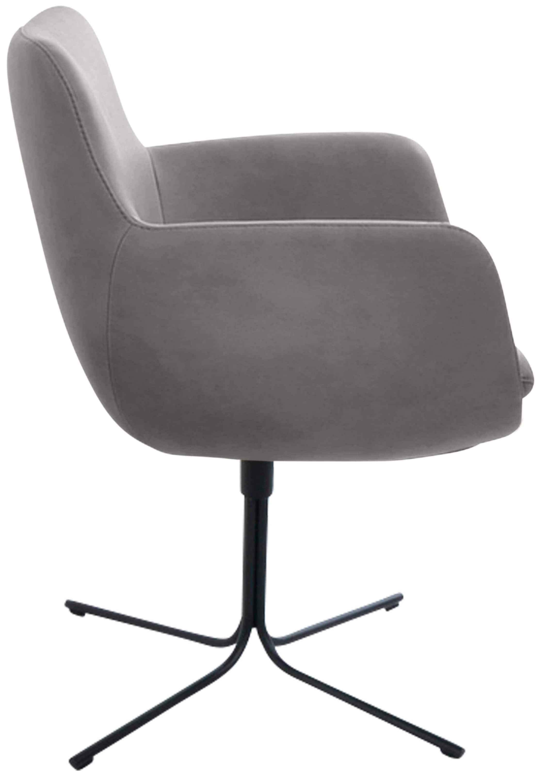 K+W Komfort & Wohnen Drehstuhl »Pego« () filigranem 4-Fuß-Gestell in schwarz