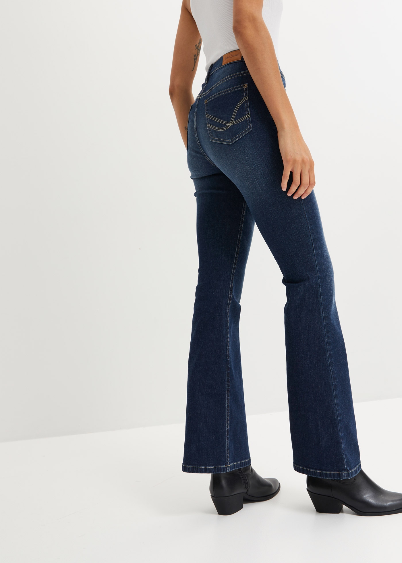 bonprix Schlagjeans Flared Jeans High Waist