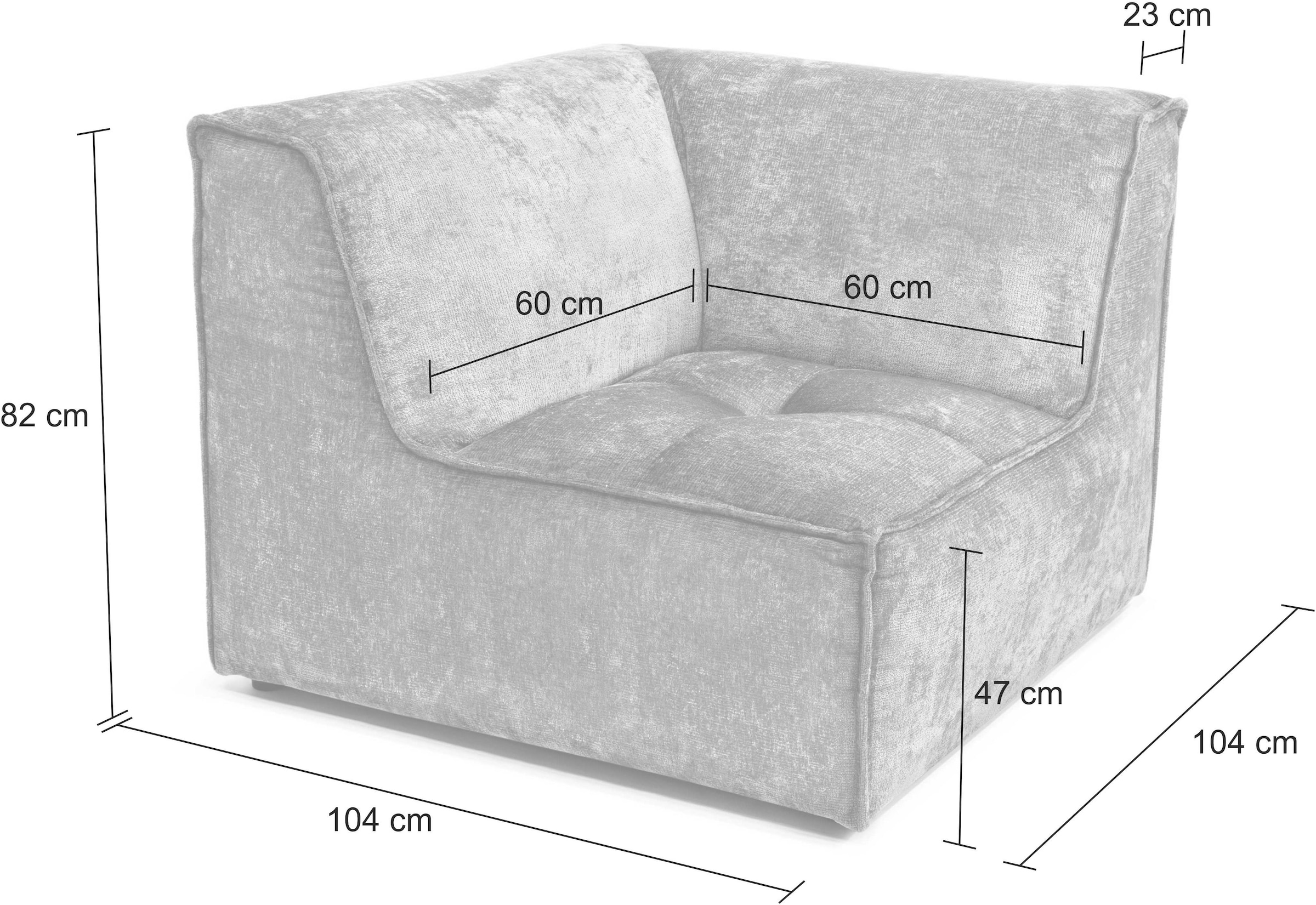 RAUM.ID Sofa-Eckelement »Monolid«, (1 St.), als Modul oder separat  verwendbar, für individuelle Zusammenstellung kaufen bei OTTO