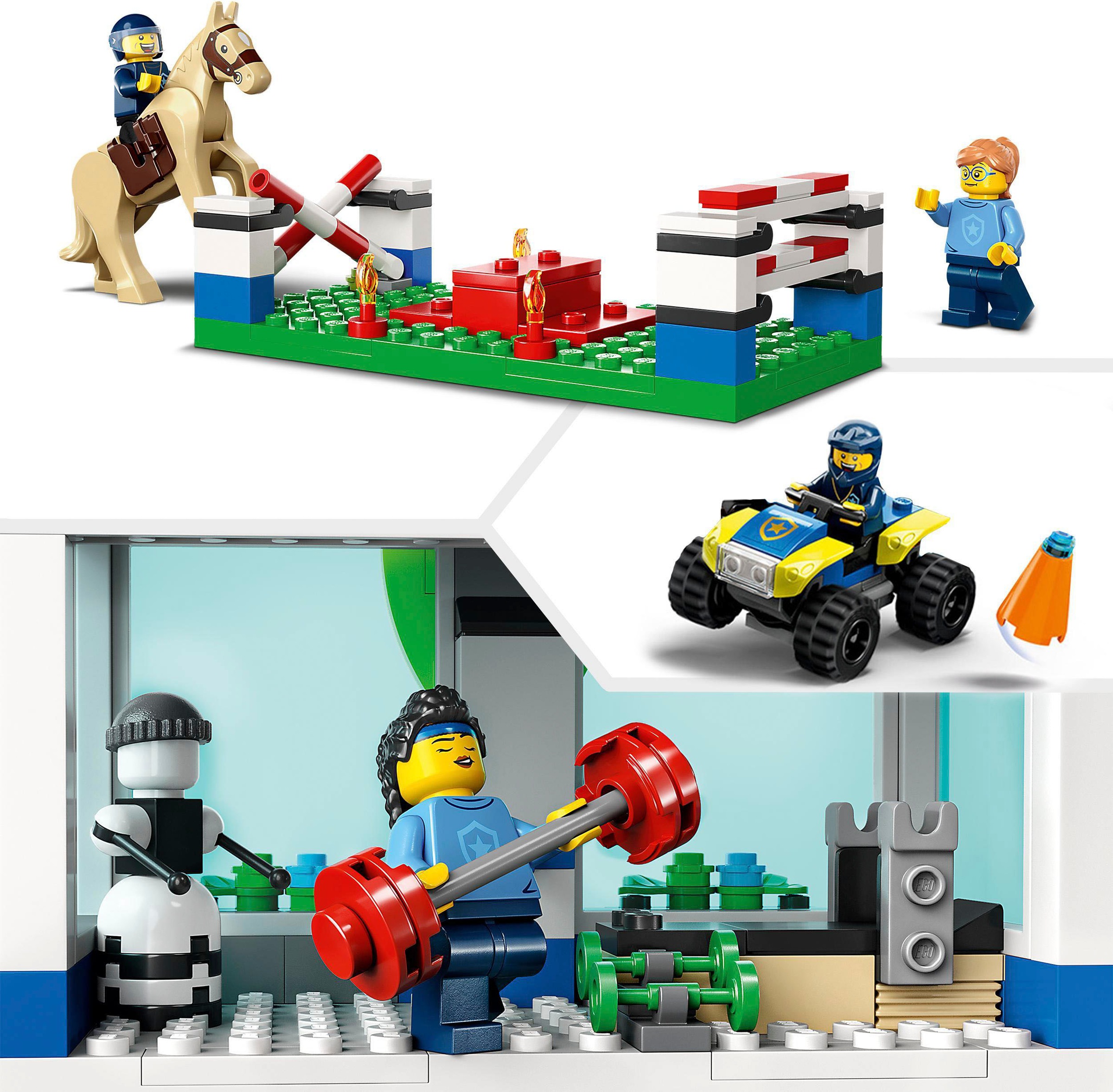 LEGO® Konstruktionsspielsteine »Polizeischule (60372), LEGO® City«, (823 St.), Made in Europe