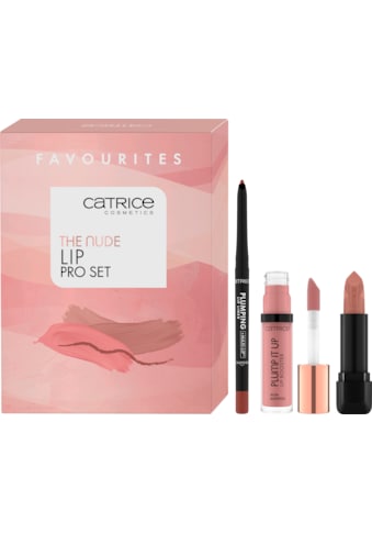 Lippenstift-Set »The Nude Lip PRO Set«, (Set, 3 tlg.)