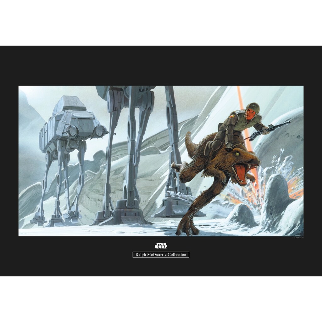 Komar Poster »Star Wars Classic RMQ Hoth Battle Ground«, Star Wars, (1 St.), Kinderzimmer, Schlafzimmer, Wohnzimmer