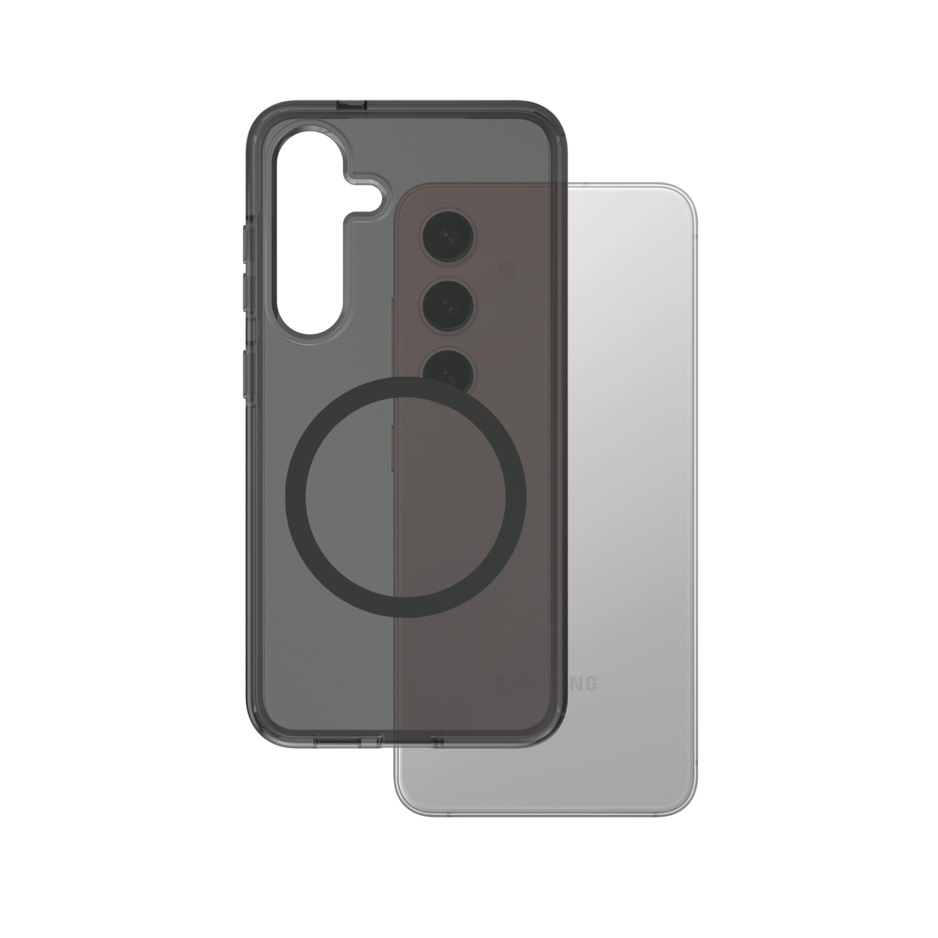 CARE by PanzerGlass Handyhülle »Magnetic QI Compatible Smokey Case für Samsung Galaxy S25«, Backcover, Schutzhülle, Handyschutzhülle, Case, Schutzcase, stoßfest