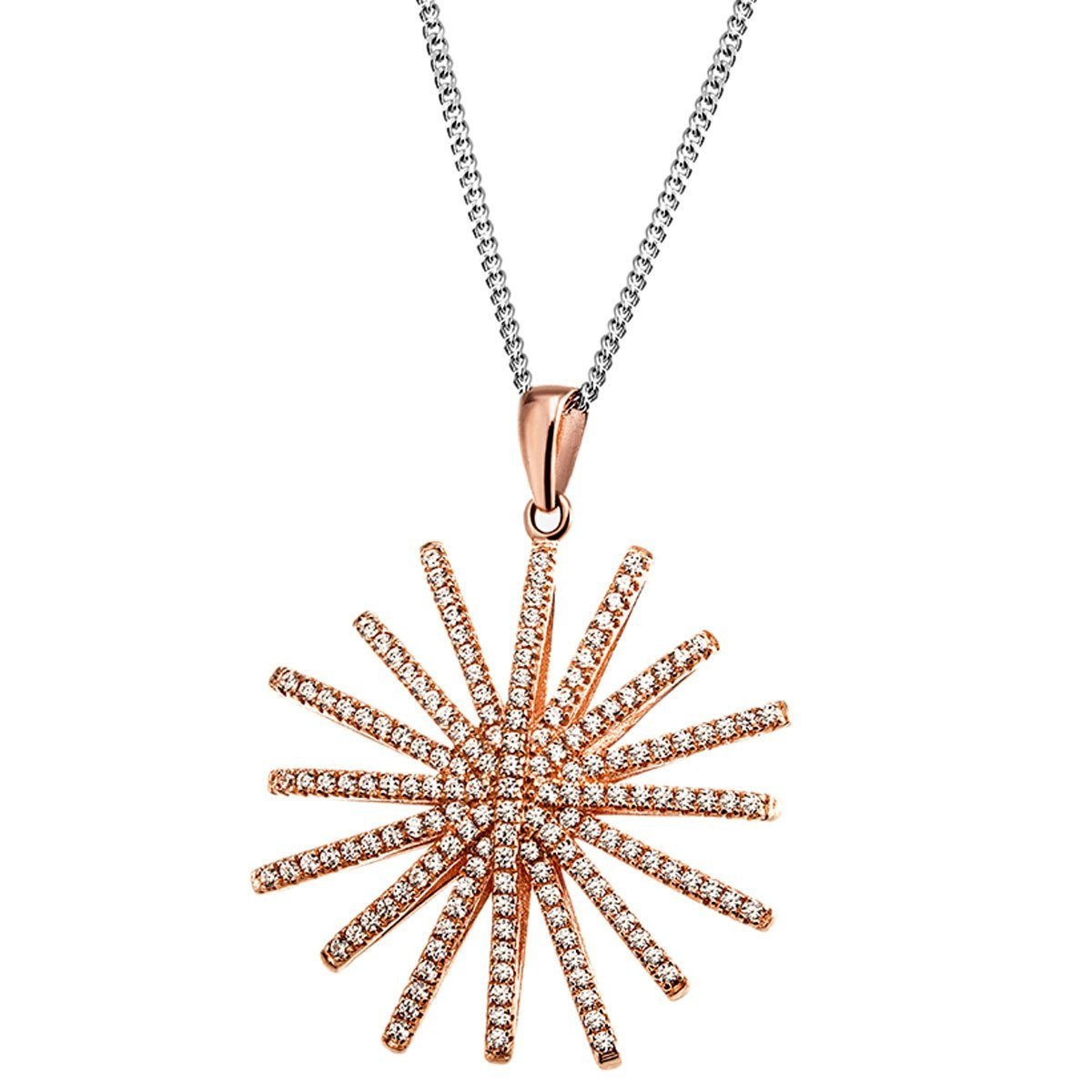 goldmaid Collier Star 925/- Sterlingsilber 163 Zirkonia