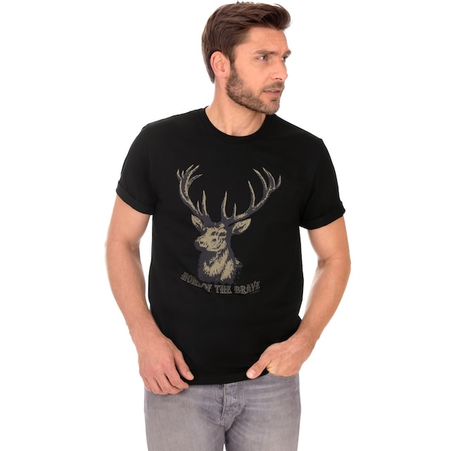 Trigema T-Shirt »TRIGEMA T-Shirt mit Hirschmotiv« online kaufen bei OTTO