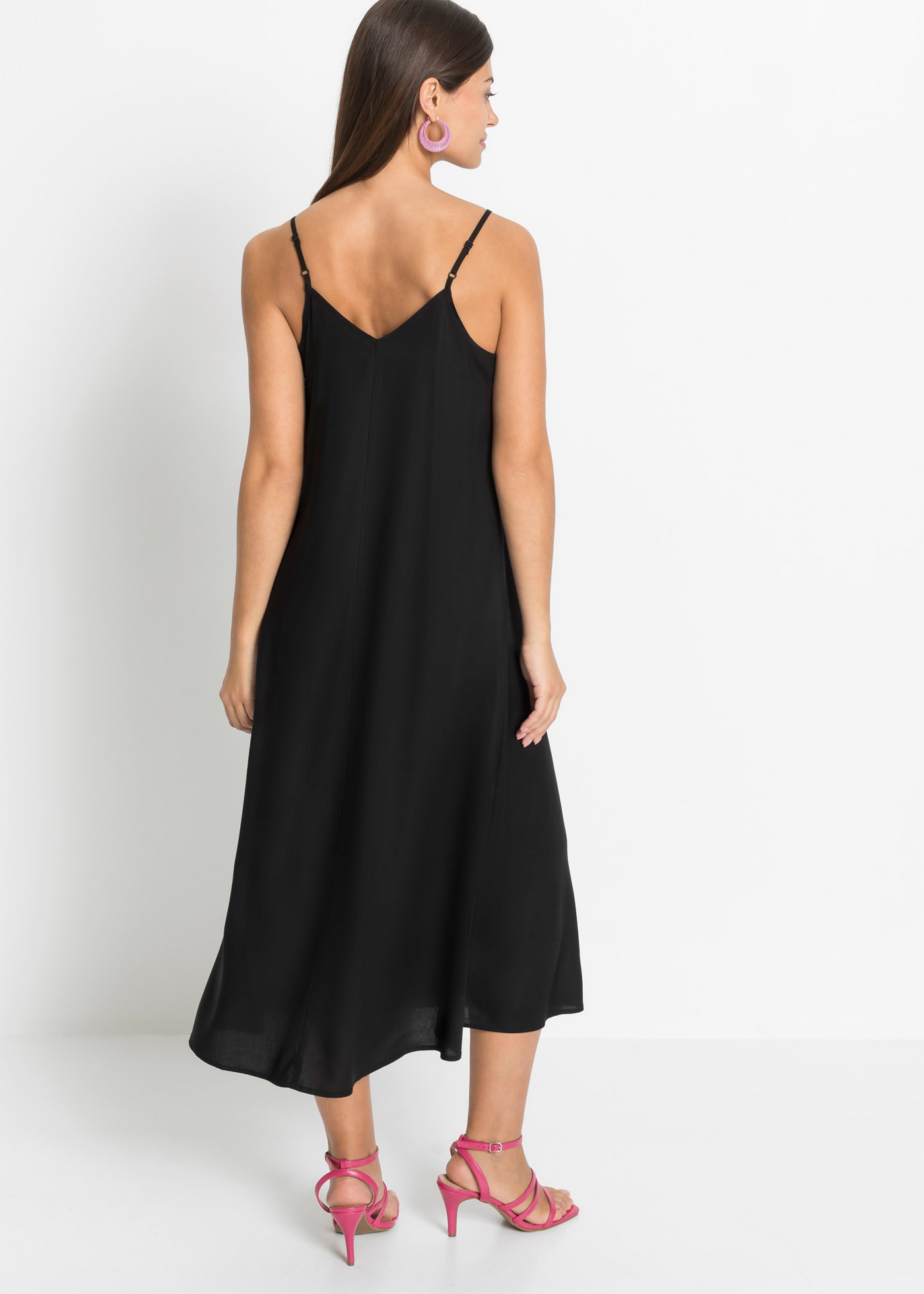 bonprix Trägerkleid »Trägerkleid aus feiner Viskose« Trägerkleid aus feiner Viskose