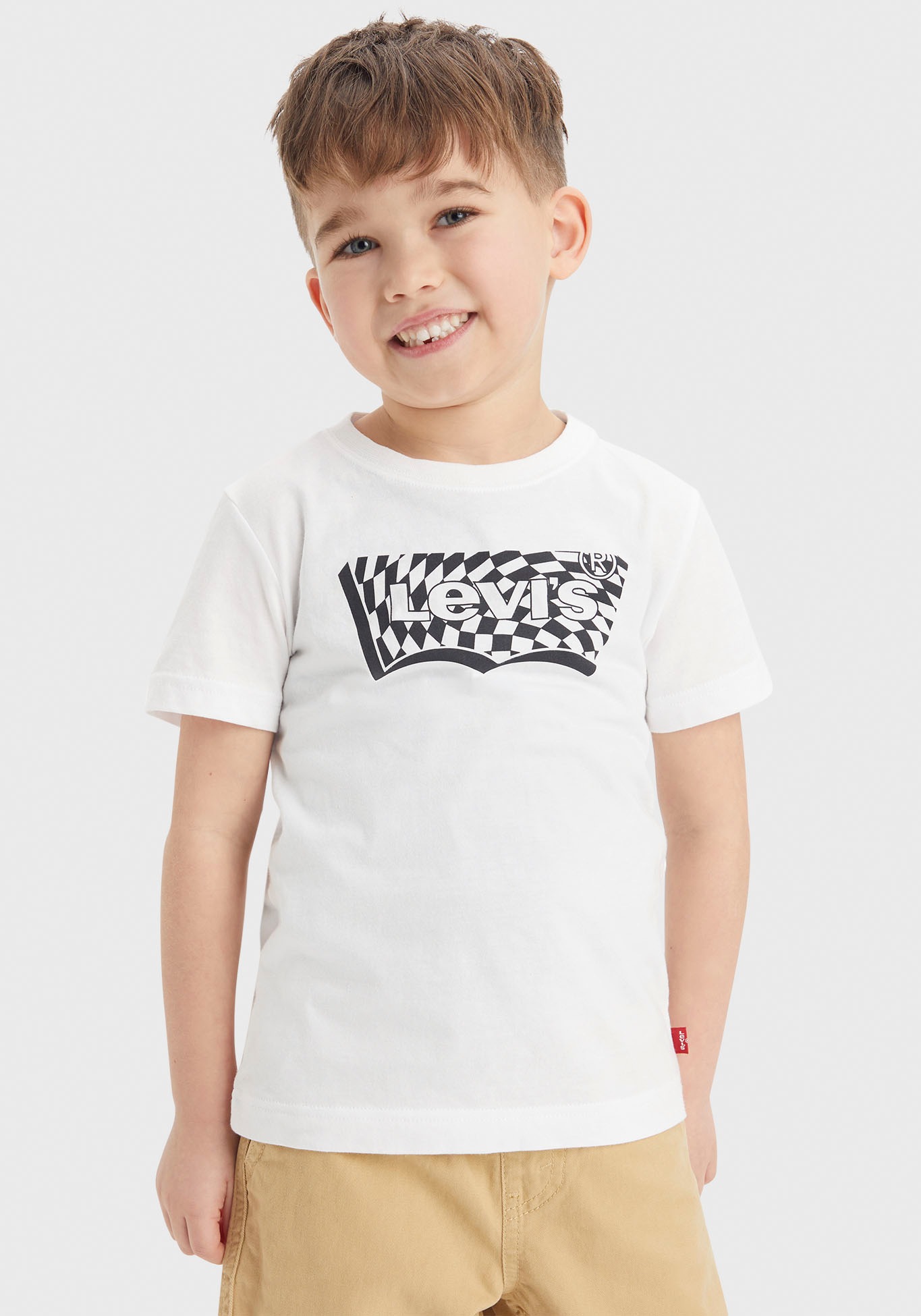 Levi's® Kids T-Shirt »LVB CHECKERED BATWING TEE«, for BOYS
