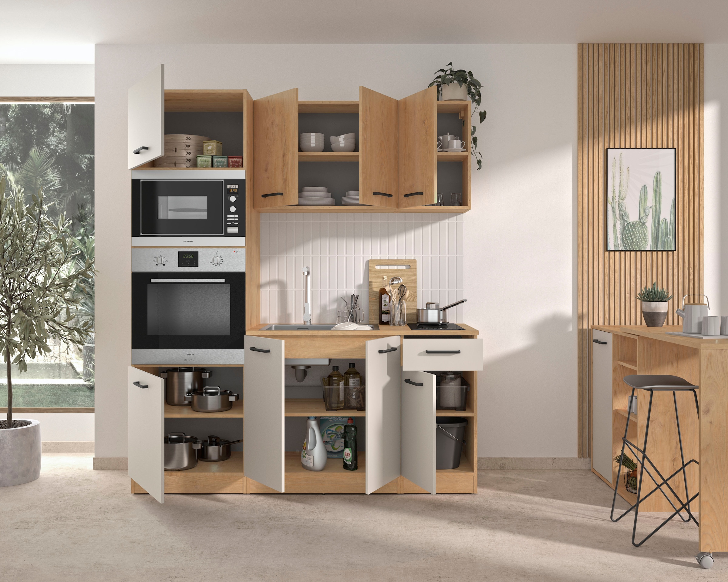 Gami Küchenzeile »Set A B180 ALPAGA« Set,  Sehr praktisch und funktional.