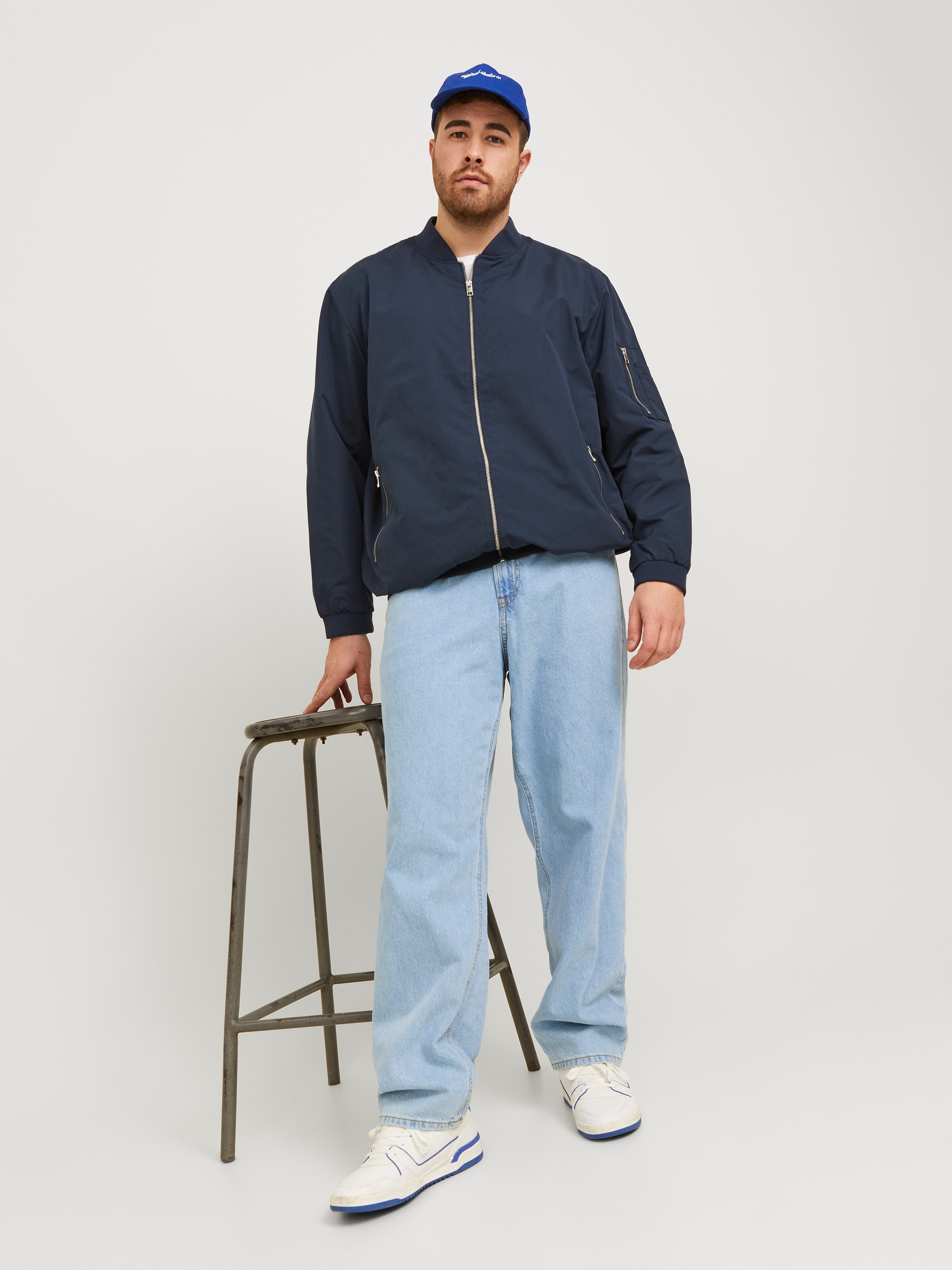 Jack & Jones PlusSize Relax-fit-Jeans »JJICHRIS JJORIGINAL SQ 7« mit Five-Pocket-Design
