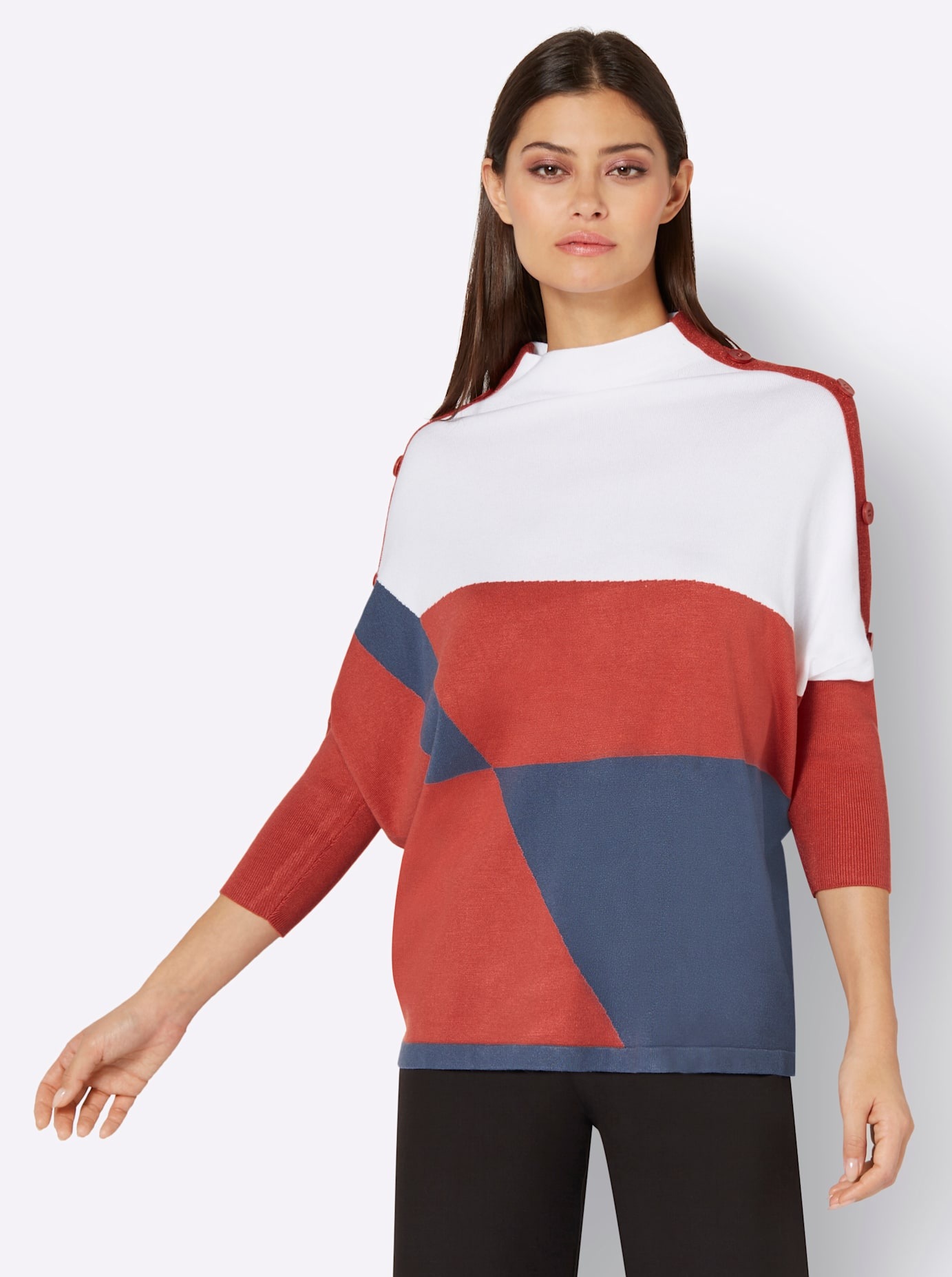 creation L 3/4 Arm-Pullover »Lyocell-Viskose-Pullover«