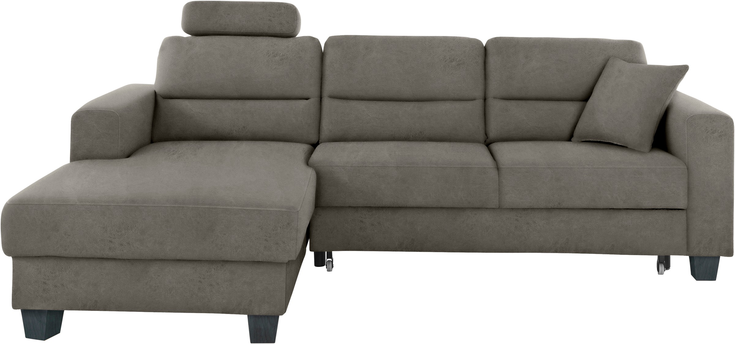 TRENDMANUFAKTUR Ecksofa »Chamber, zeitlos und modern, hoher Sitzkomfort, L-Form«, wahlweise mit Schlaffunktion
