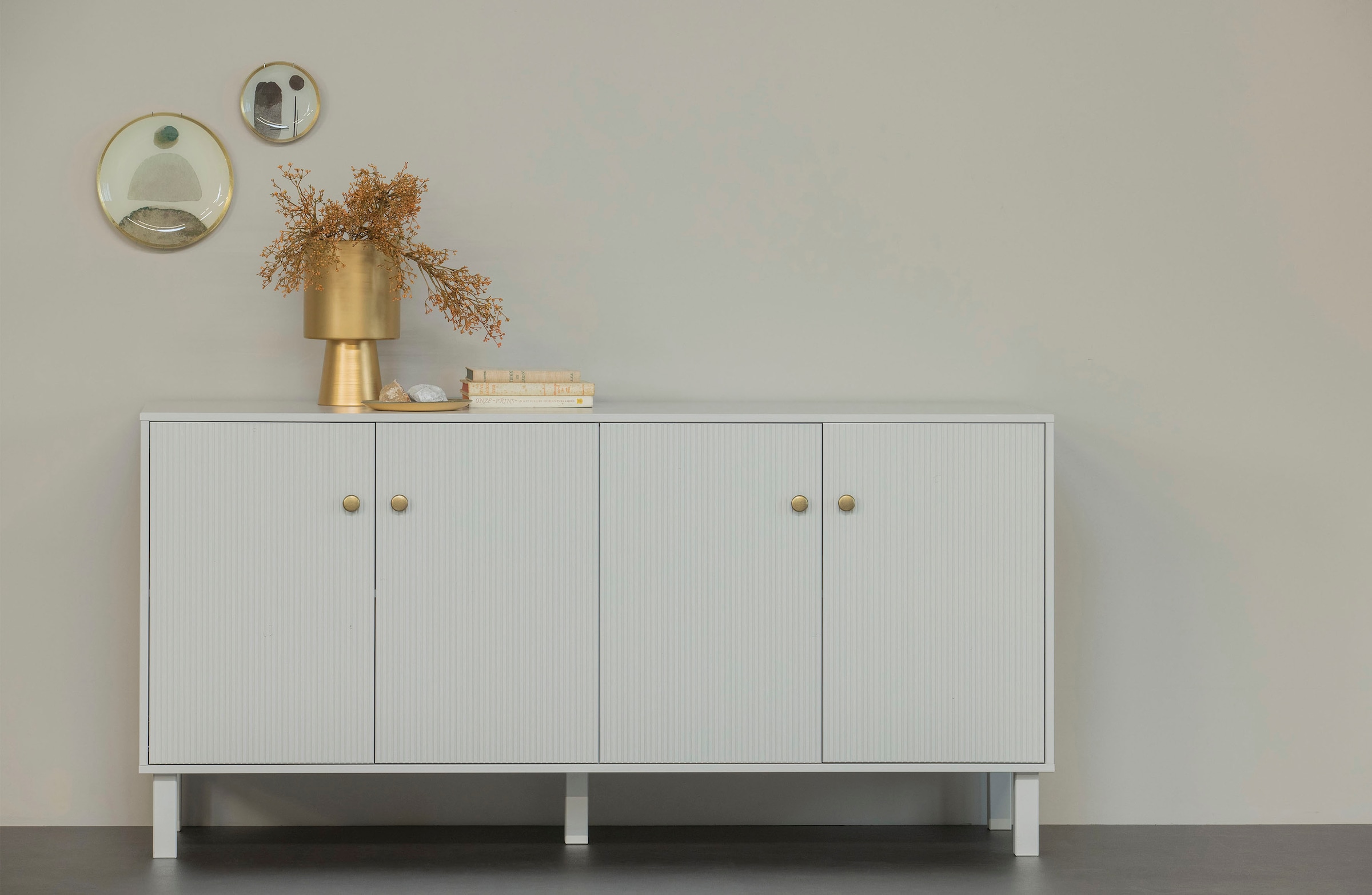 Sideboard »Madu«, Kommode aus Kiefernholz, aus Stauraum H 78 cm x B 160 cm x T 46 cm