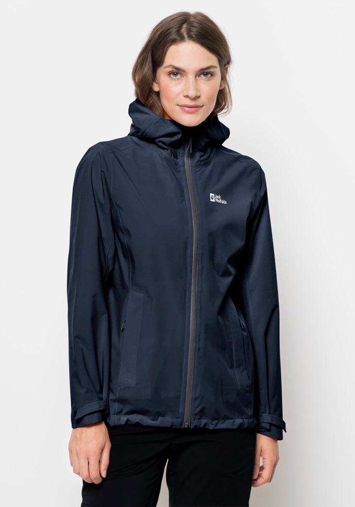 Jack Wolfskin Outdoorjacke »PACK & GO SHELL W«, mit Kapuze