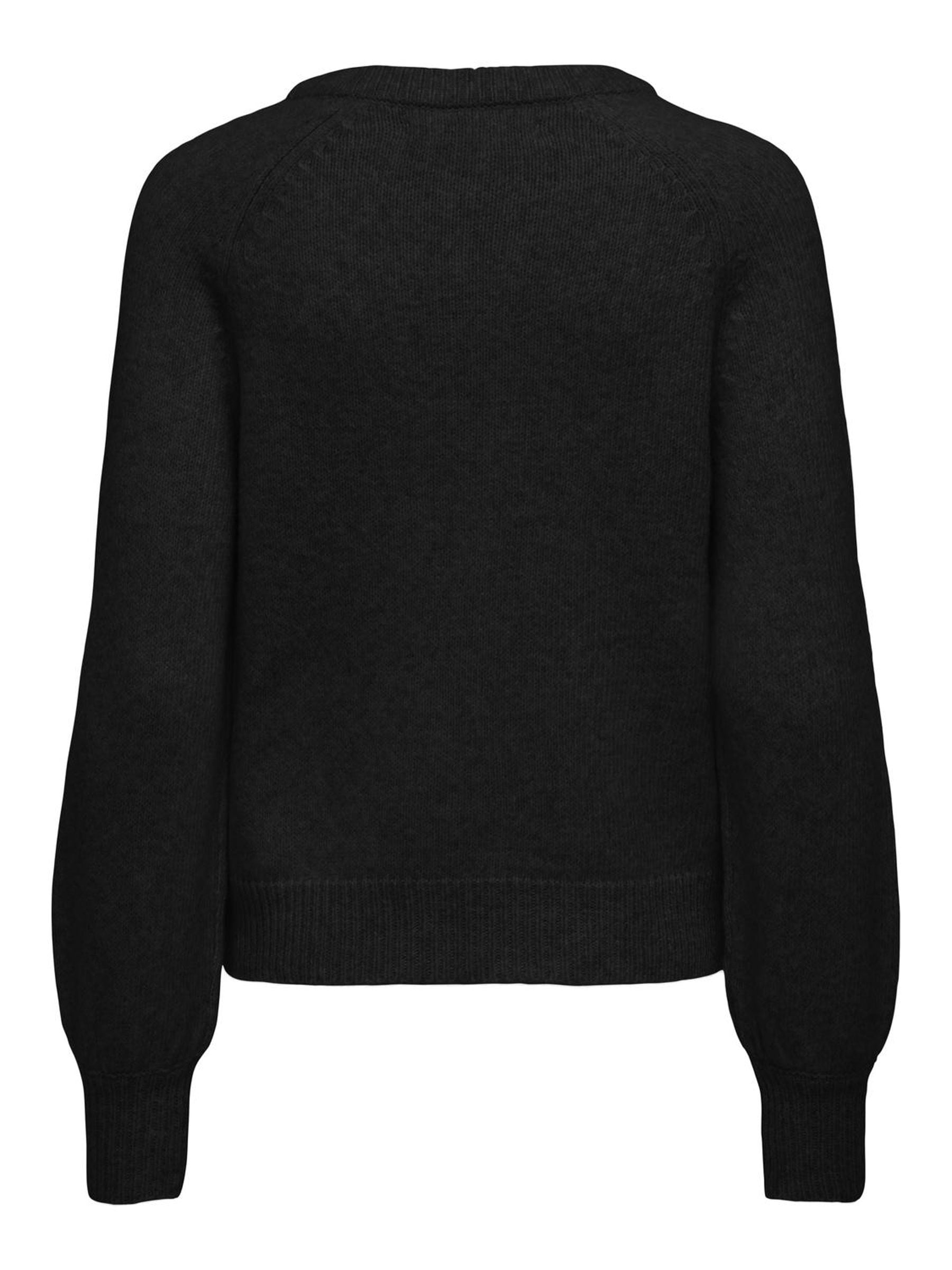 ONLY Rundhalspullover »ONLEMMA LS BUTTON ONECK EX KNT«