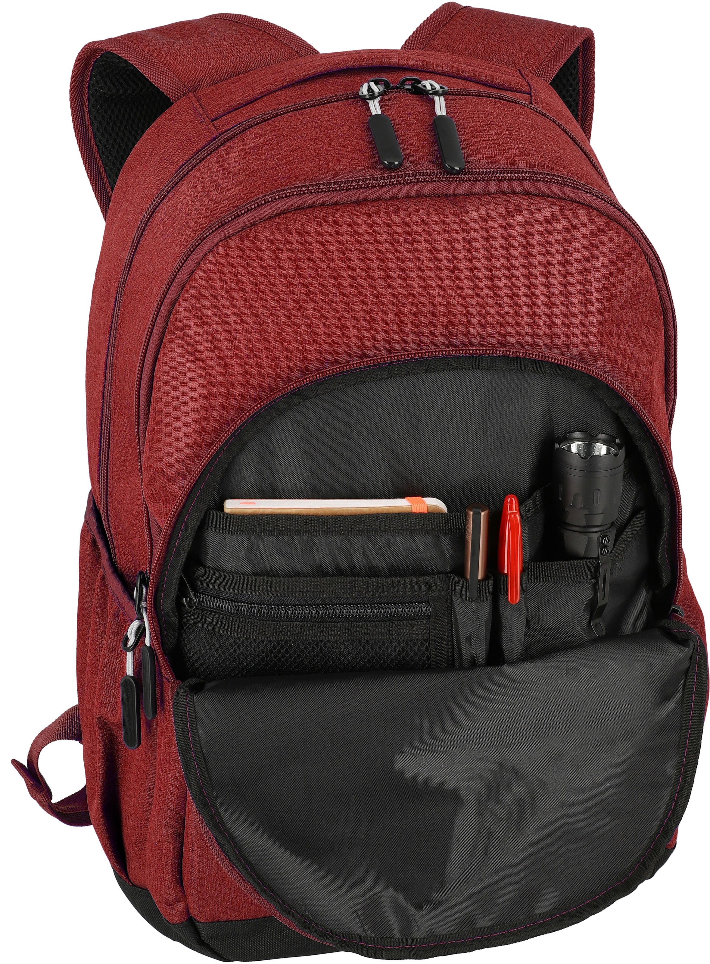 travelite Freizeitrucksack »Kick Off L, 45 cm«, Arbeitsrucksack Schulrucksack Laptoprucksack mit 15,6-Zoll Laptopfach