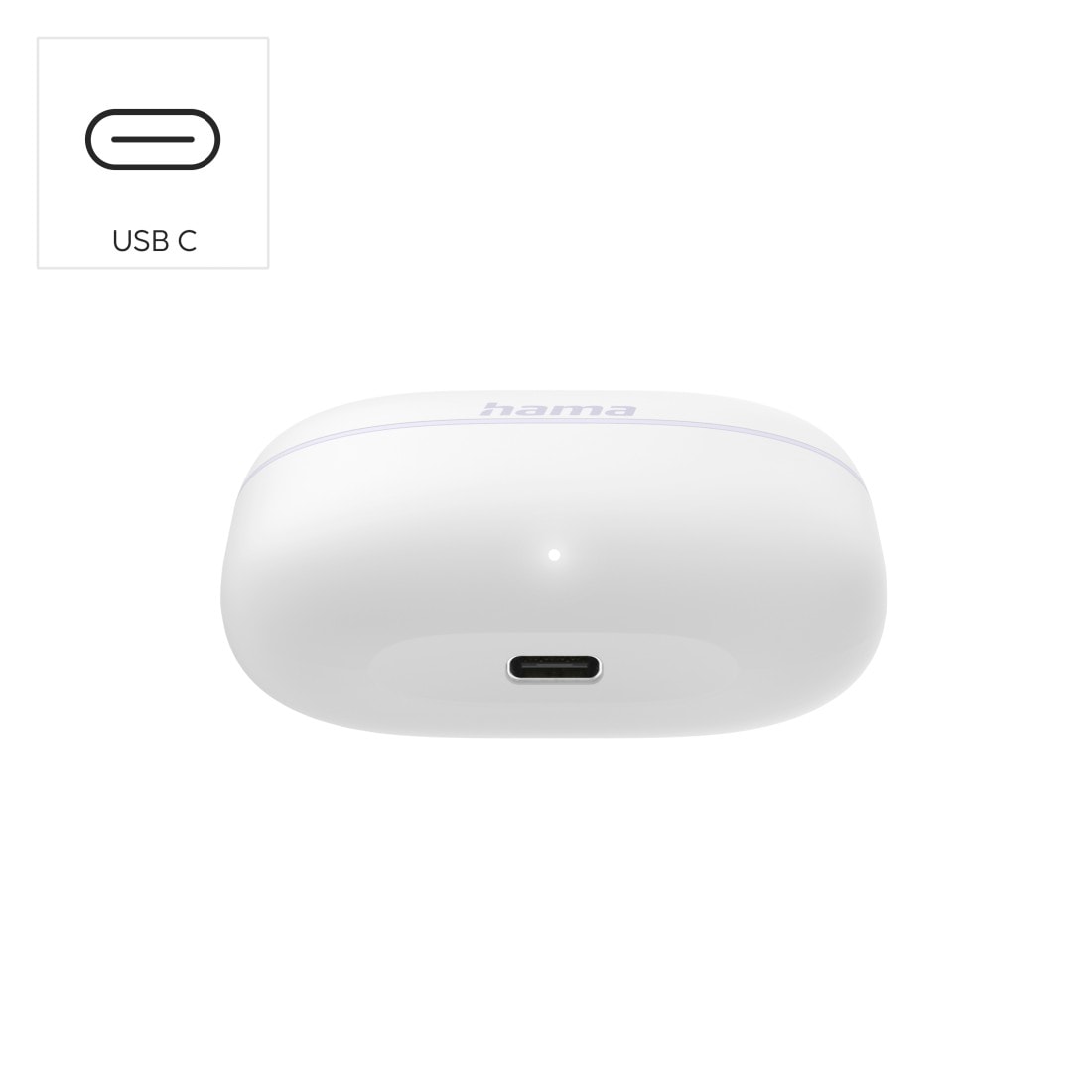 Hama wireless In-Ear-Kopfhörer »True Wireless Kopfhörer In Ear, Ladecase, bis 20h Akku, Bass Boost« A2DP Bluetooth | AVRCP Bluetooth | HFP | SPP Sprachsteuerung | True Wireless | kompatibel mit Siri