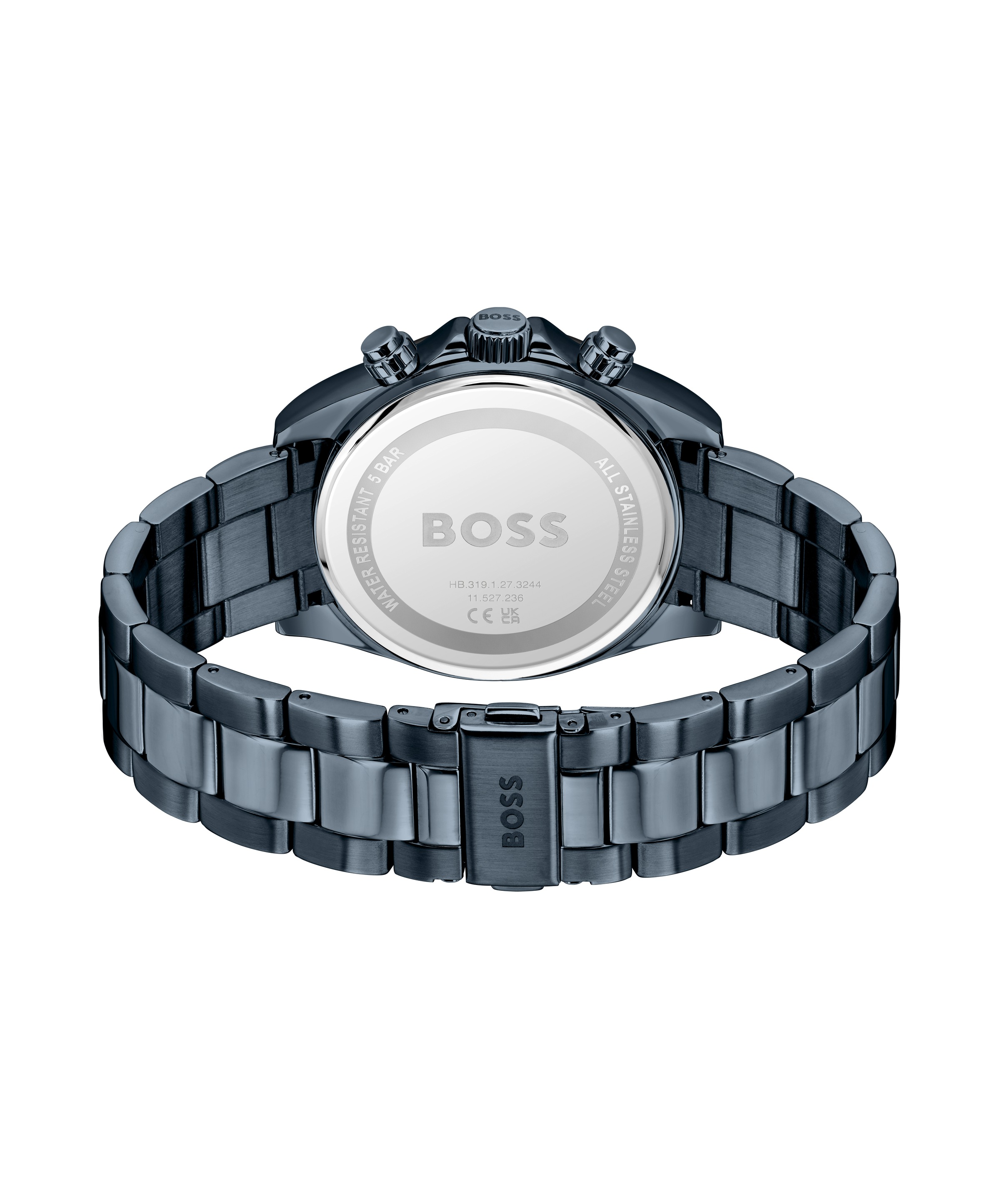 BOSS Chronograph »HERO 2.0« Quarzuhr, Armbanduhr, Herrenuhr, Edelstahlarmband, analog, Tag