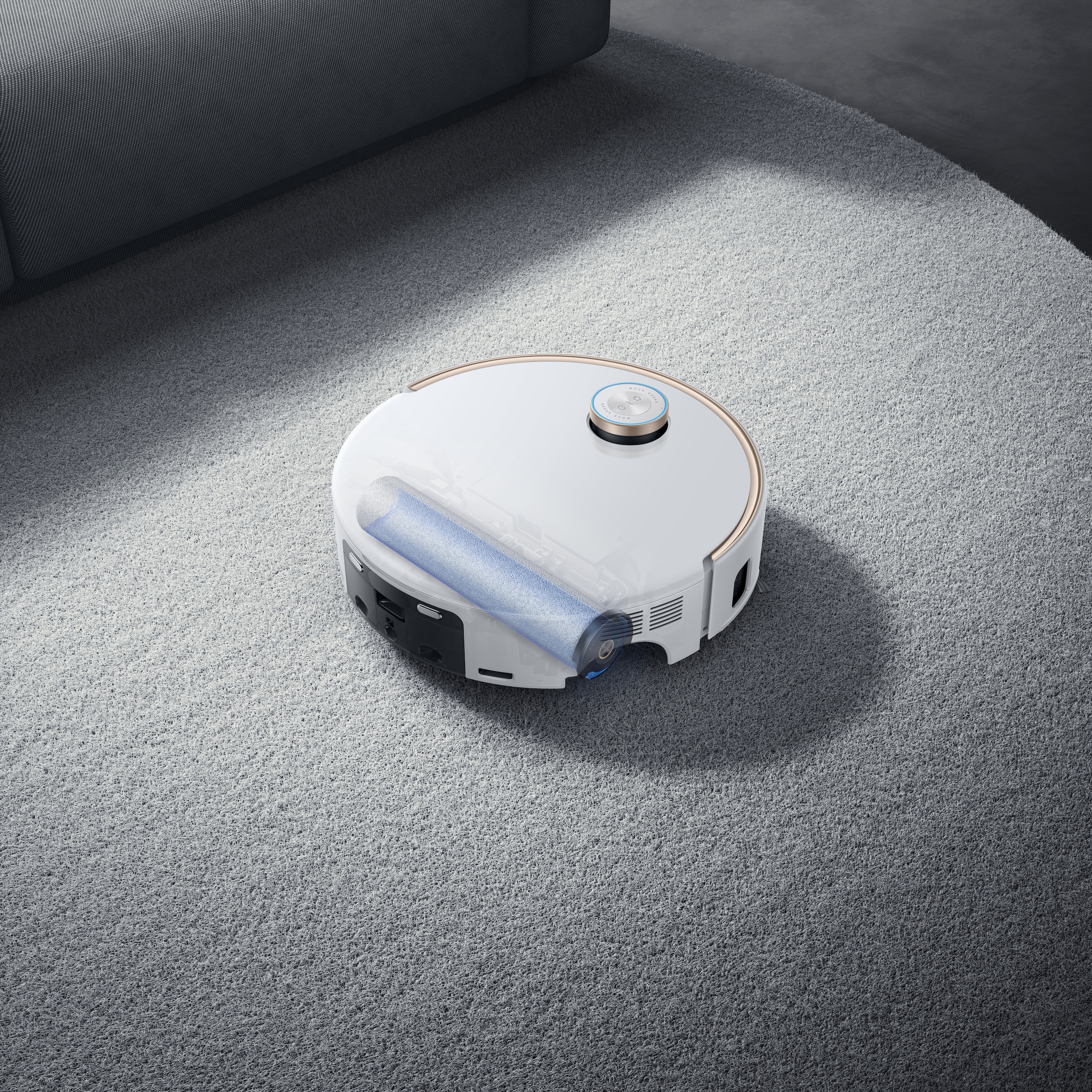 Mova Saugroboter »Z60 Ultra Roller Complete, App- & Sprachsteuerung,« Vollautomatische Basisstation, Anti-Verhedderungsbürste,