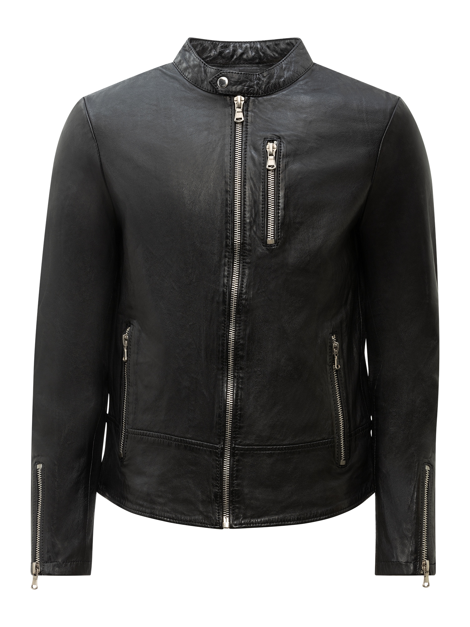 RICANO Bikerjacke »Lederjacke Carlo« ohne Kapuze Handgefertigt aus echtem Leder