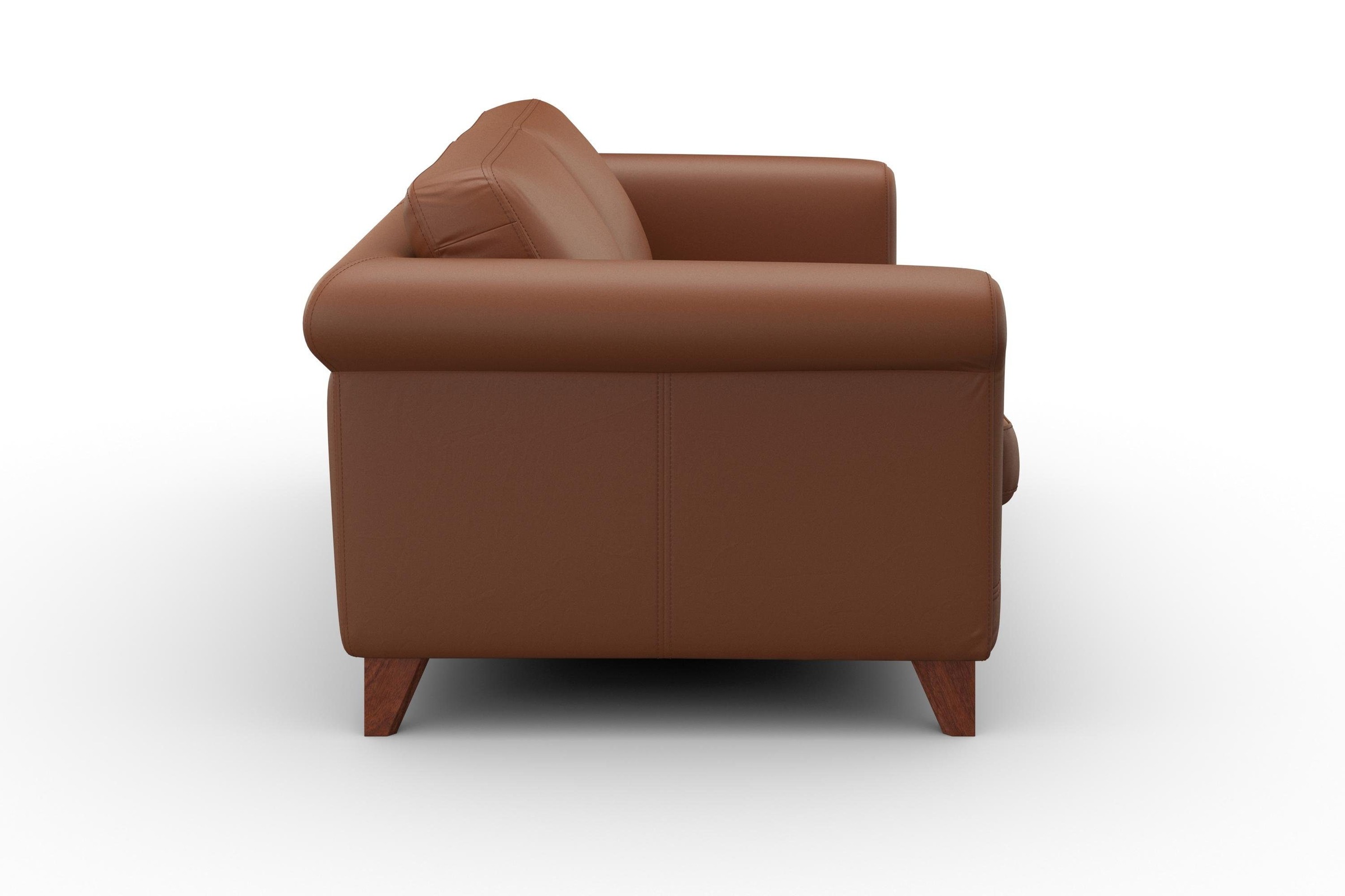 machalke® 2,5-Sitzer »amadeo«, Ledersofa mit geschwungenen Armlehnen, Breite 180 cm
