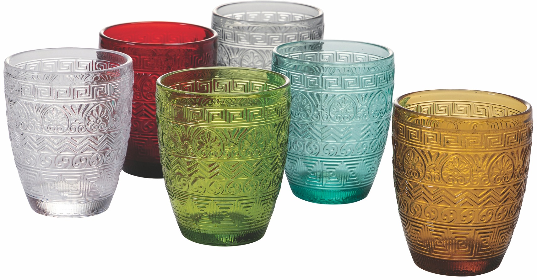 Villa d'Este Gläser-Set »Mexico«, (Set, 6 tlg.), Wassergläser-Set 280 ml