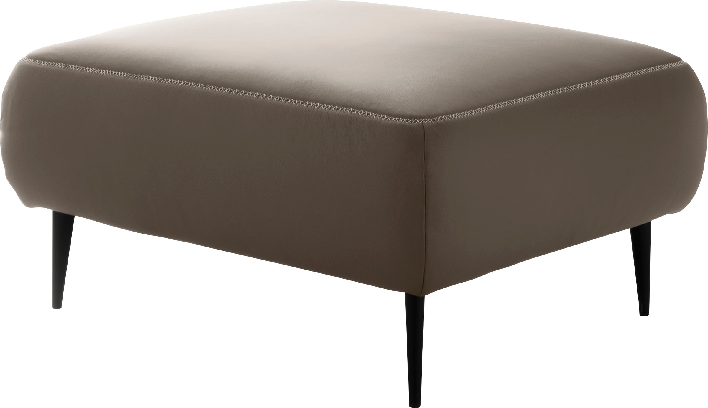 designwerk Hocker »Forma, zeitloser Desighocker mit aktuellem Fuß«, in hochwertiger Verarbeitung & tollem Sitzkomfort