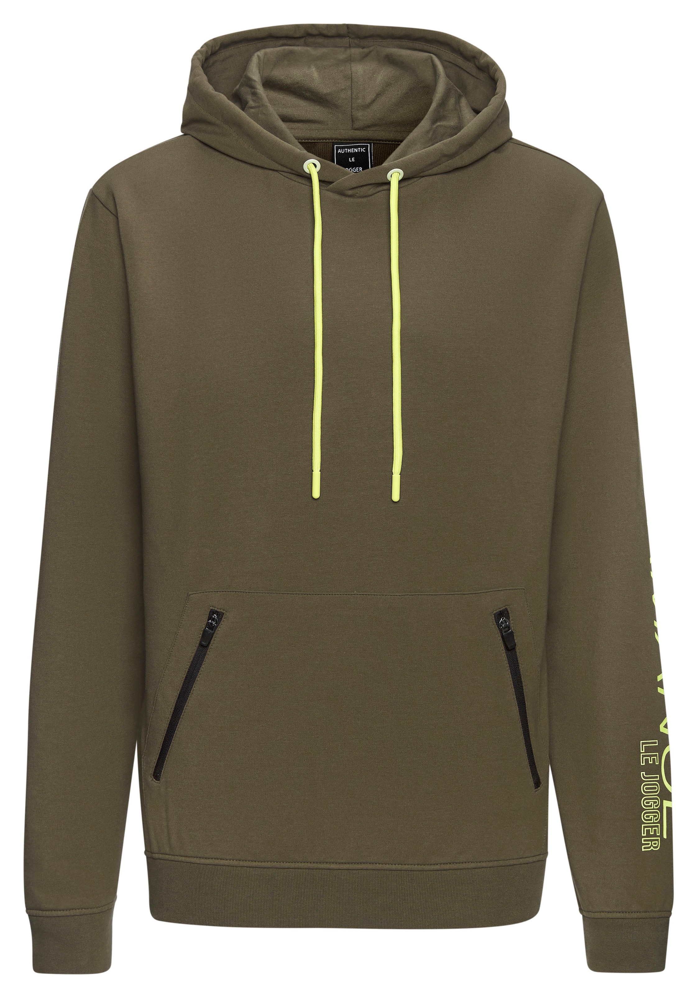 Le Jogger Performance Kapuzensweatshirt , mit praktischen Reißverschlusstaschen
